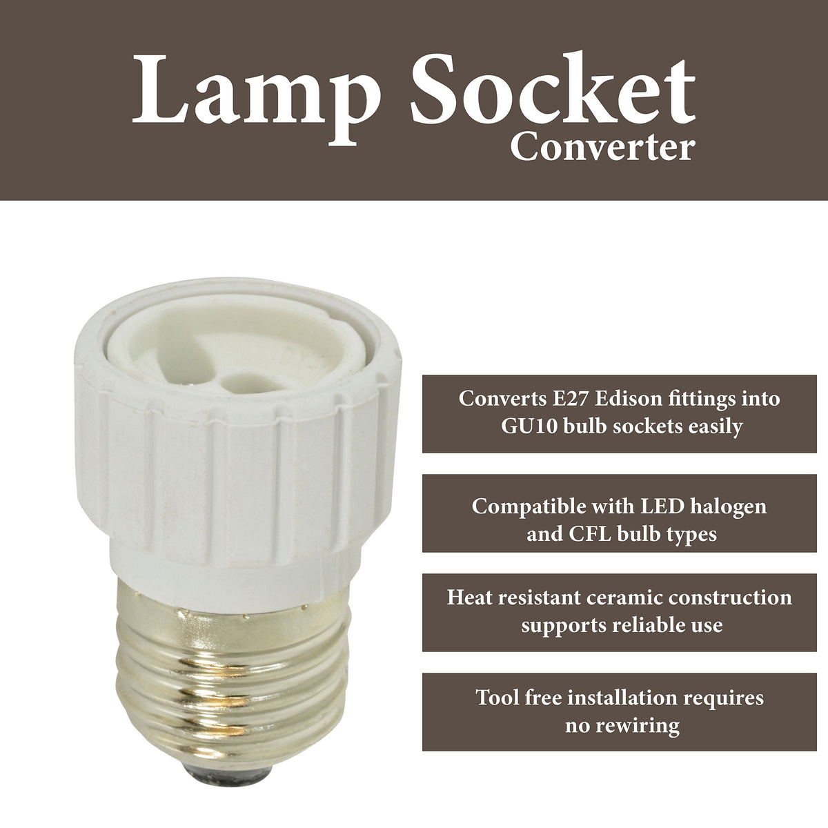 Status Light Bulb Converter ES to GU10