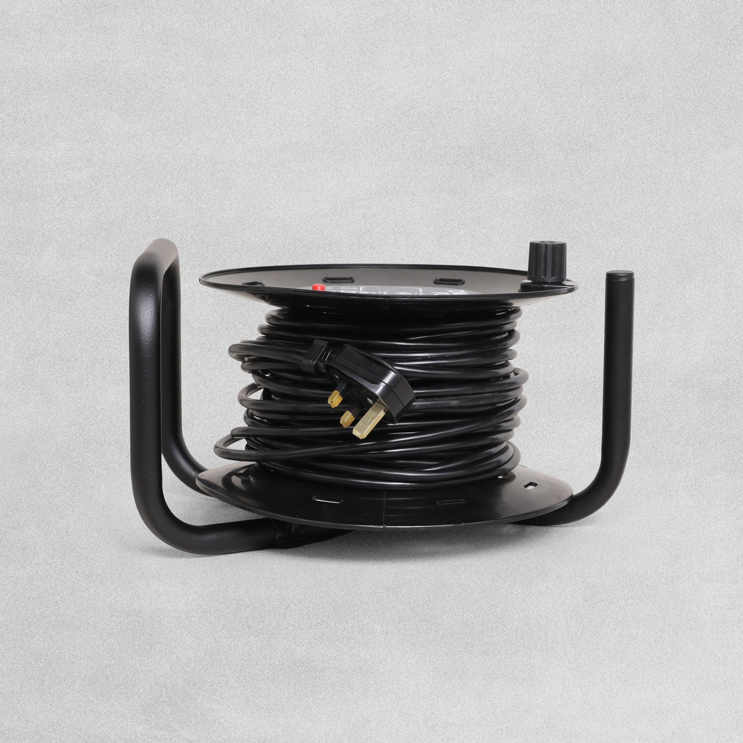 Tower Power Extension Cable Reel 2 Socket  10Amp 20 Metre with Thermal Safety Cut Out