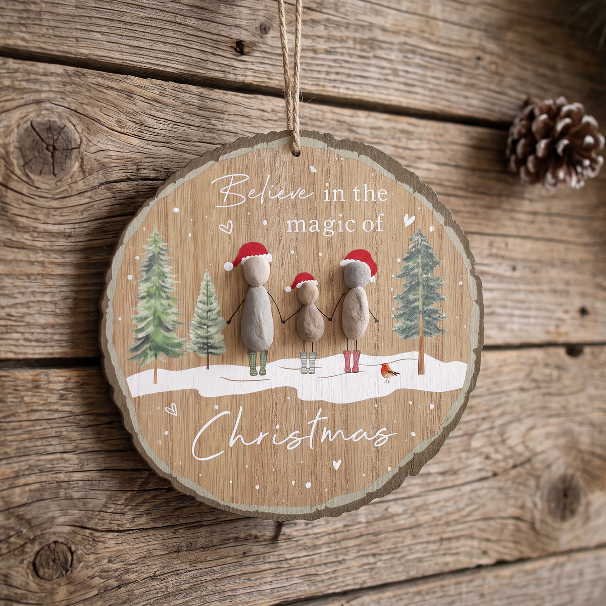 Handcrafted Wooden Christmas Decoration 20cm