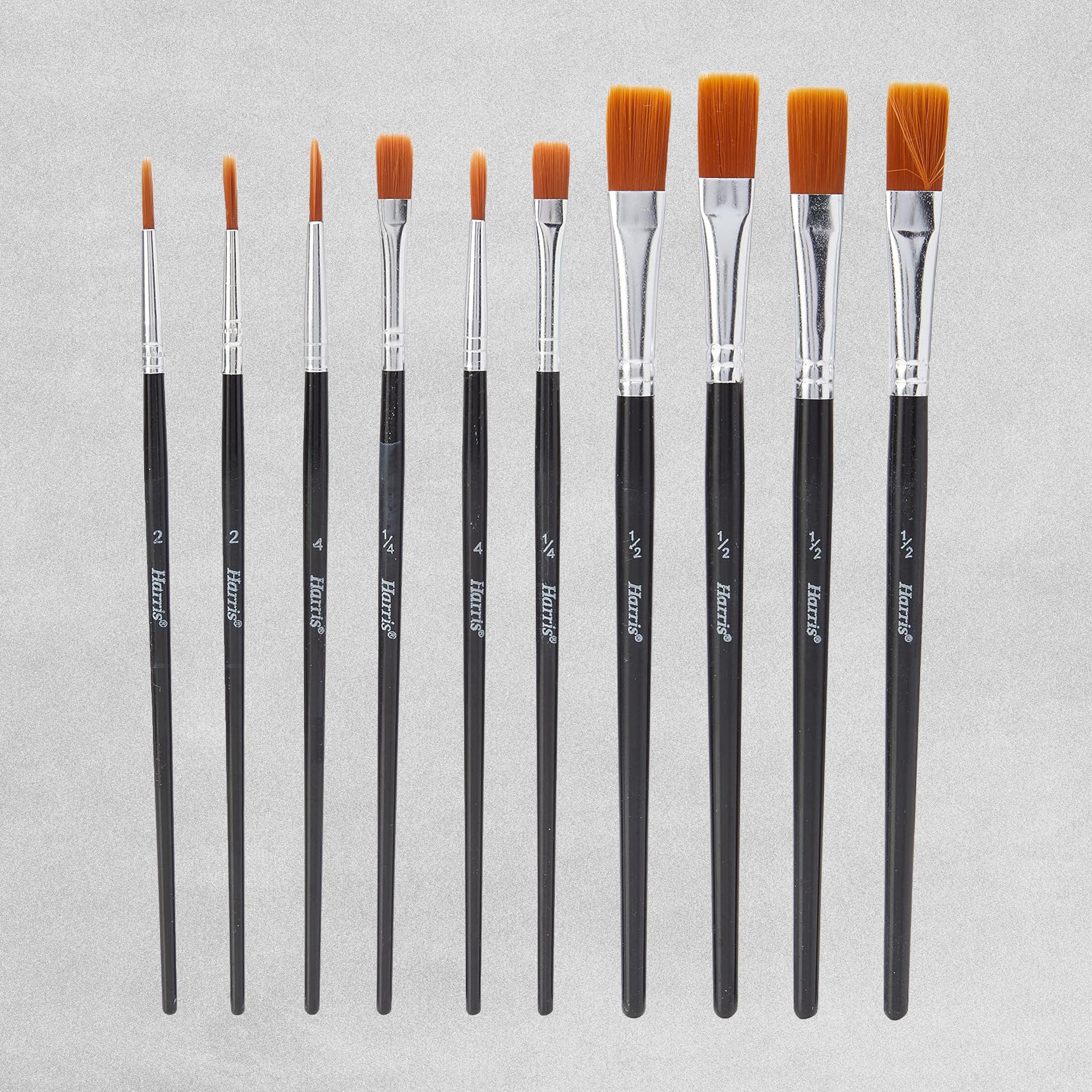 Harris Seriously Good Hobby & Craft Flat Artists Brush - Pack Of 10