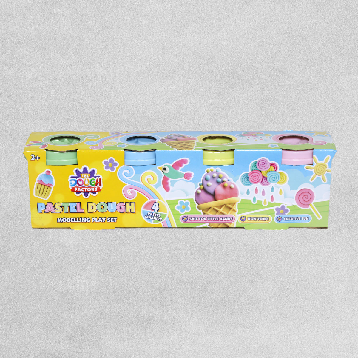 The Dough Factory Pastel Modelling Dough 4pk 2+