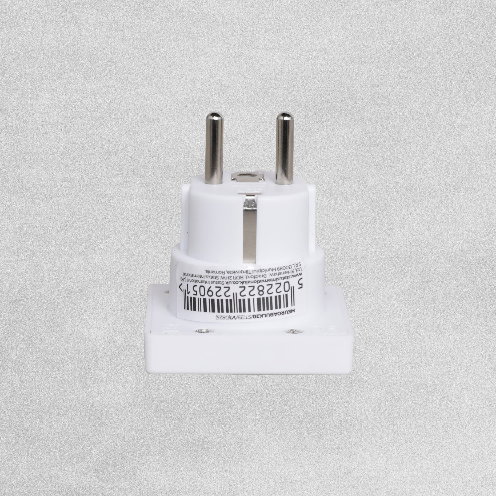 Maxim European Travel Adaptor White