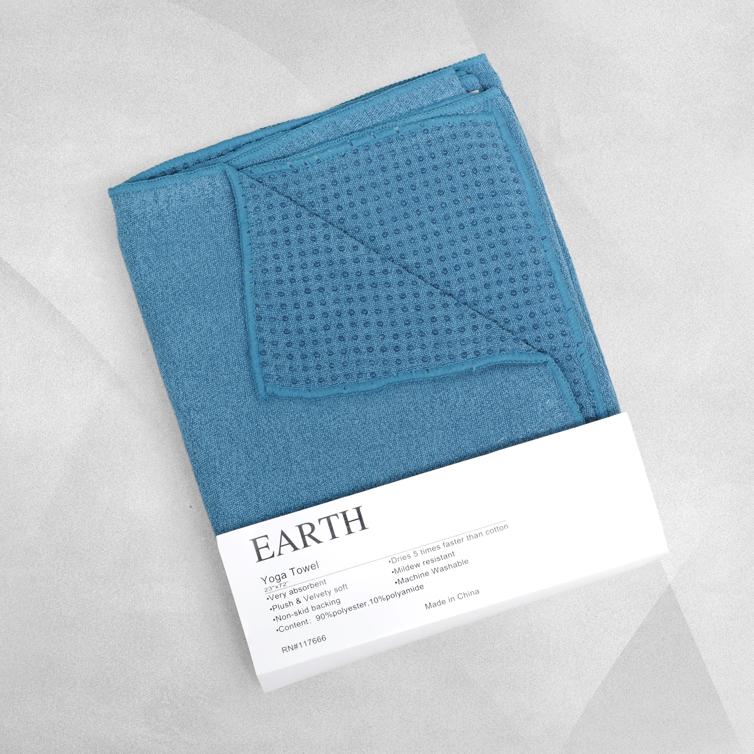 Earth Yoga Towel Blue 23"x72"  various colours