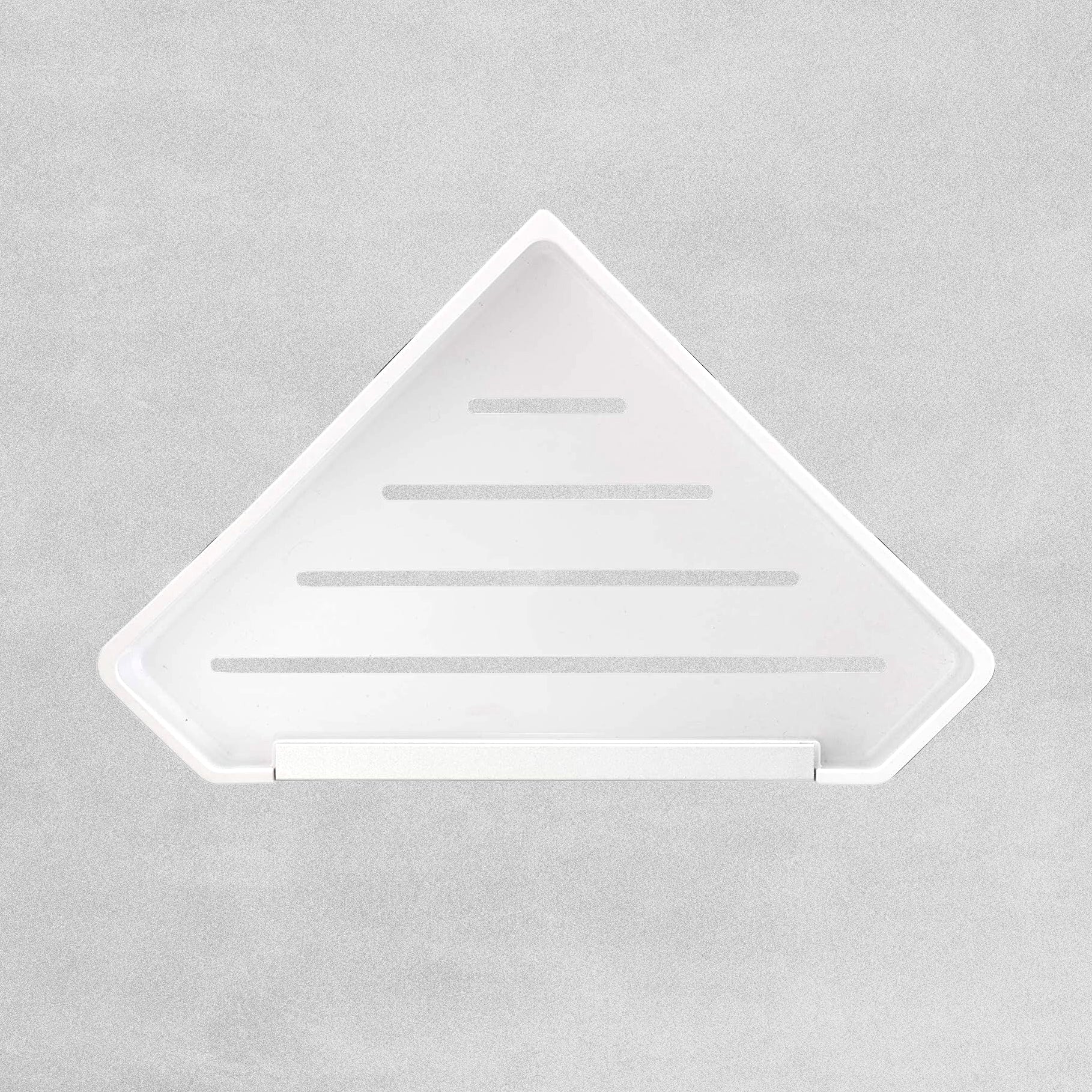 Croydex Corner Shower Shelf with Wiper Blade - White