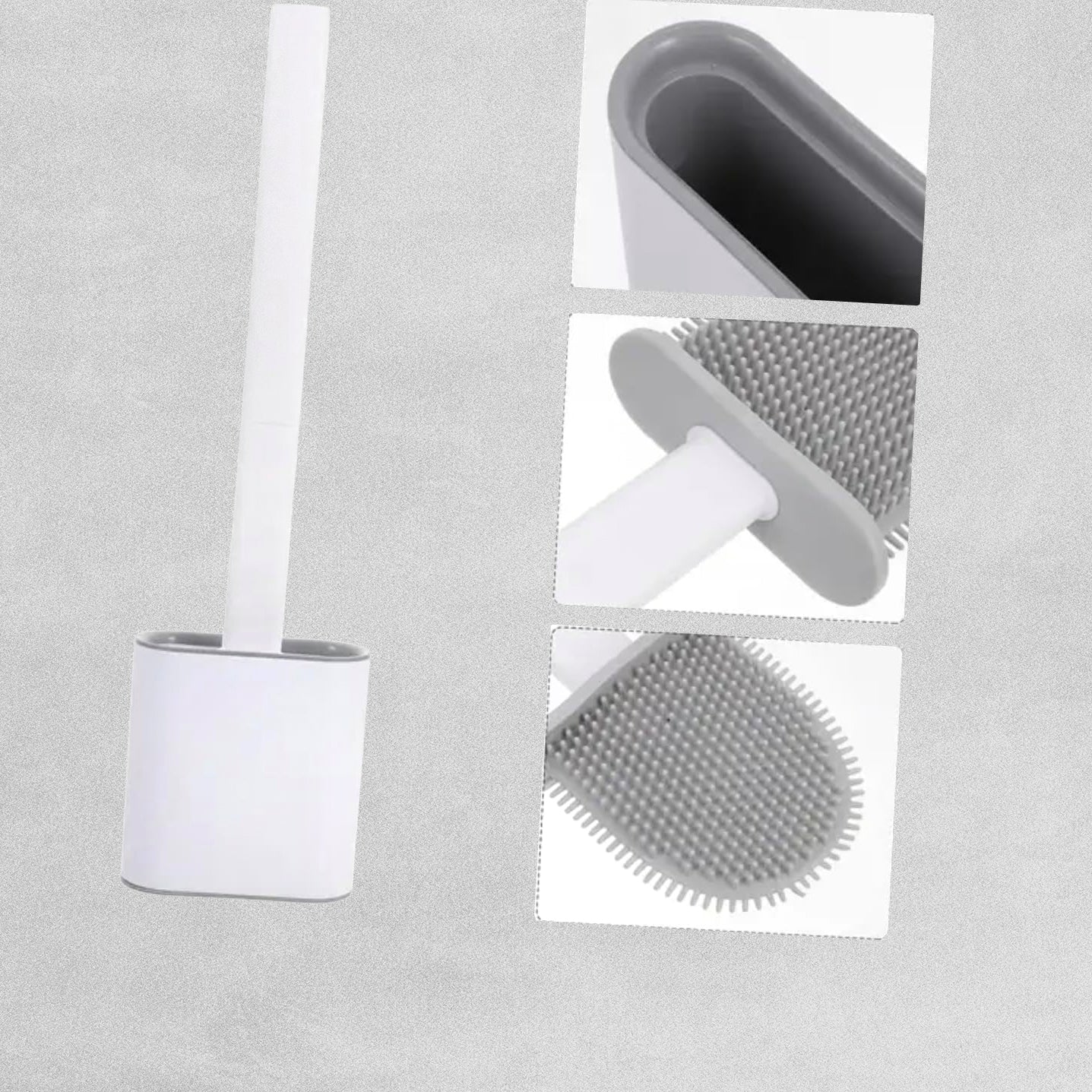 Flexible Toilet Brush With Wall Mount