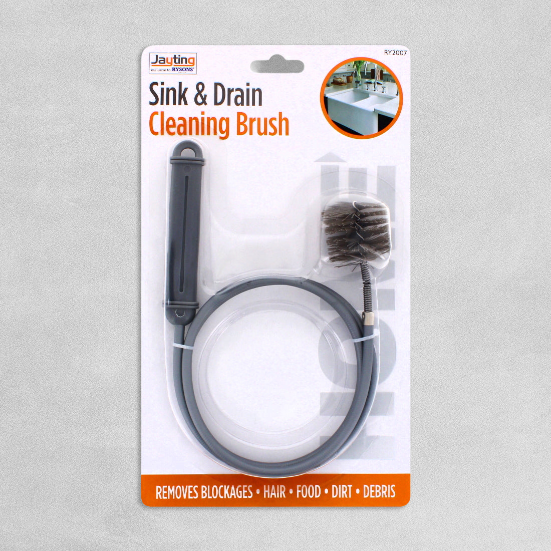Jayting Sink & Drain Cleaning Brush & Rod