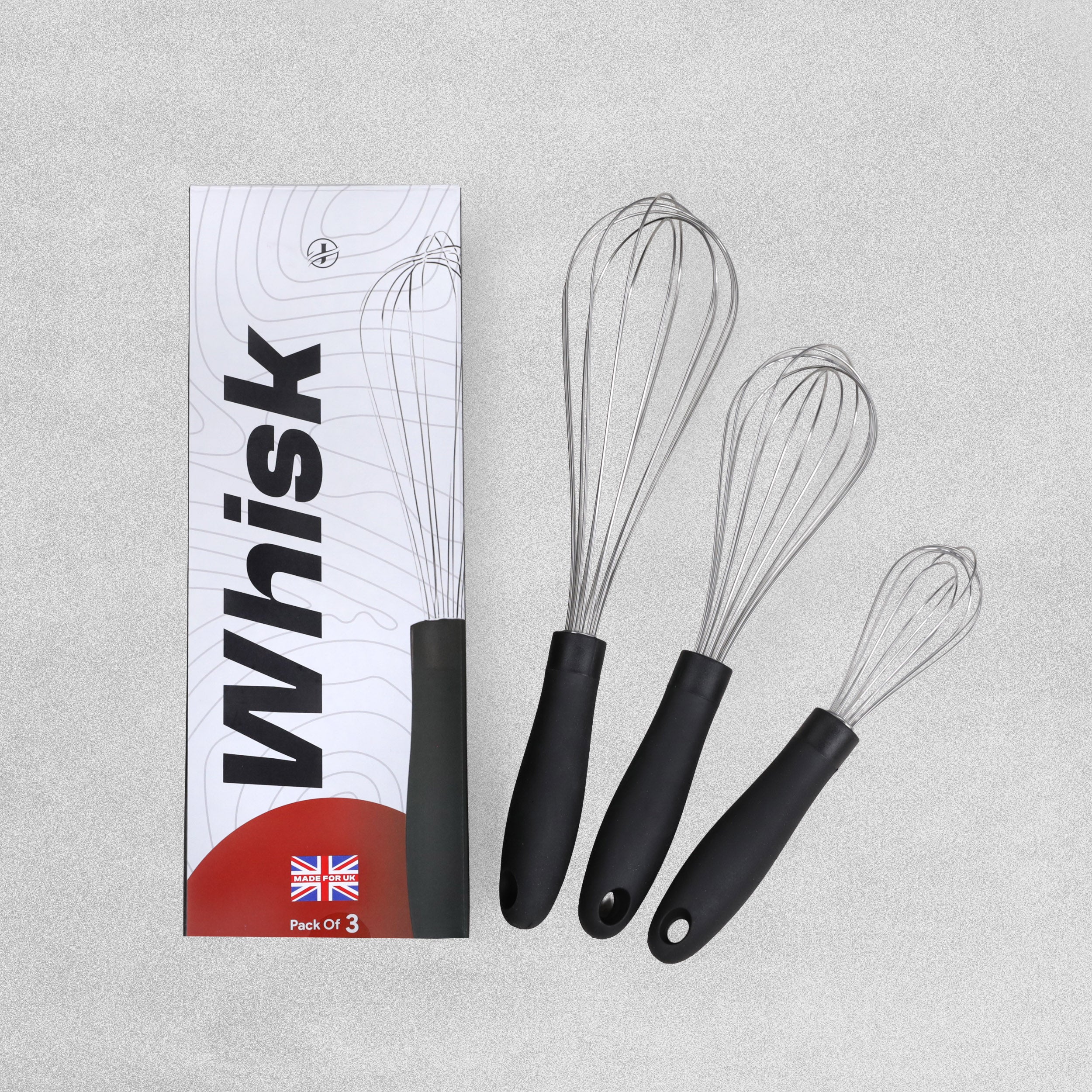 Stainless Steel Whisks - 3pcs