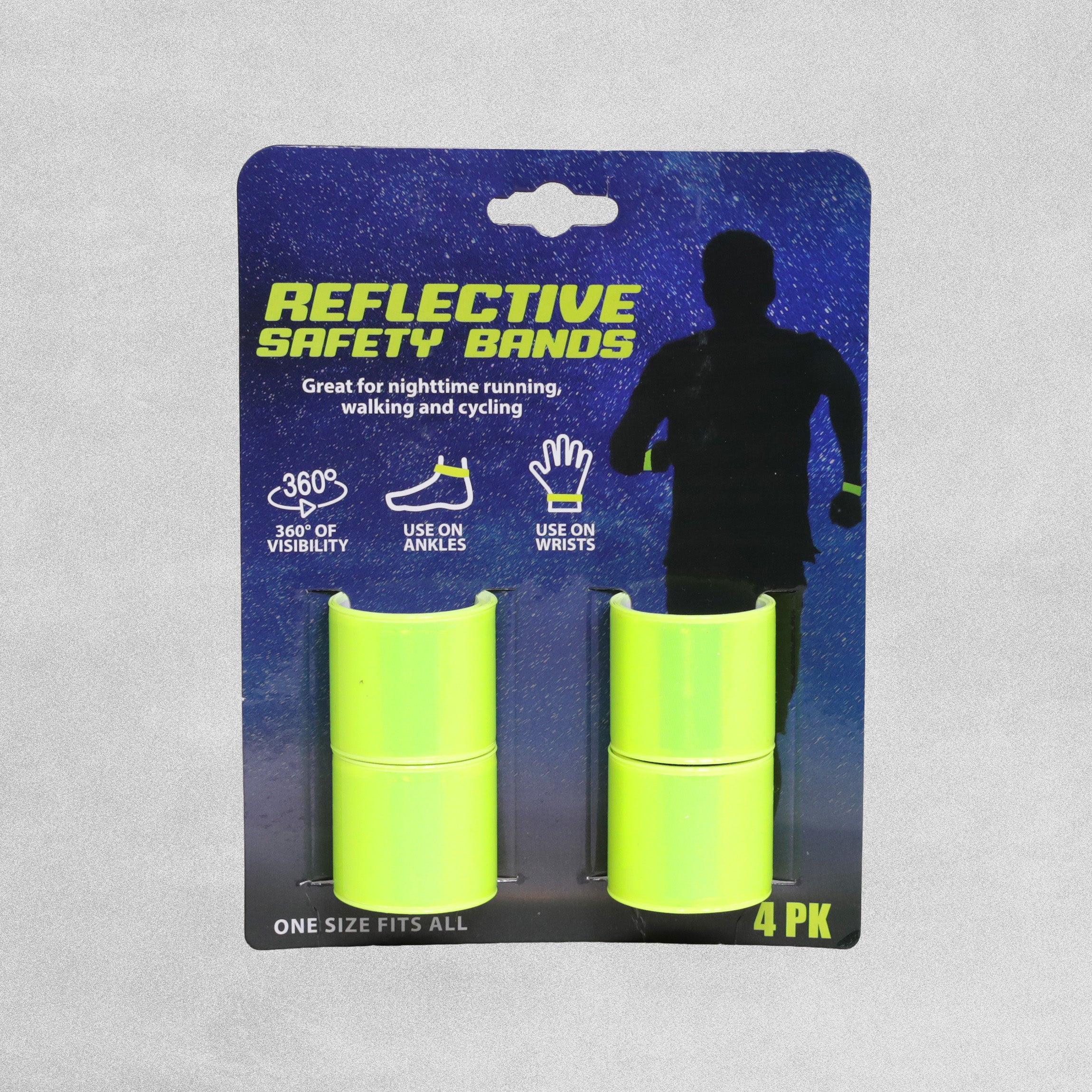 Reflective Safety Slap Bands Pack Of 4