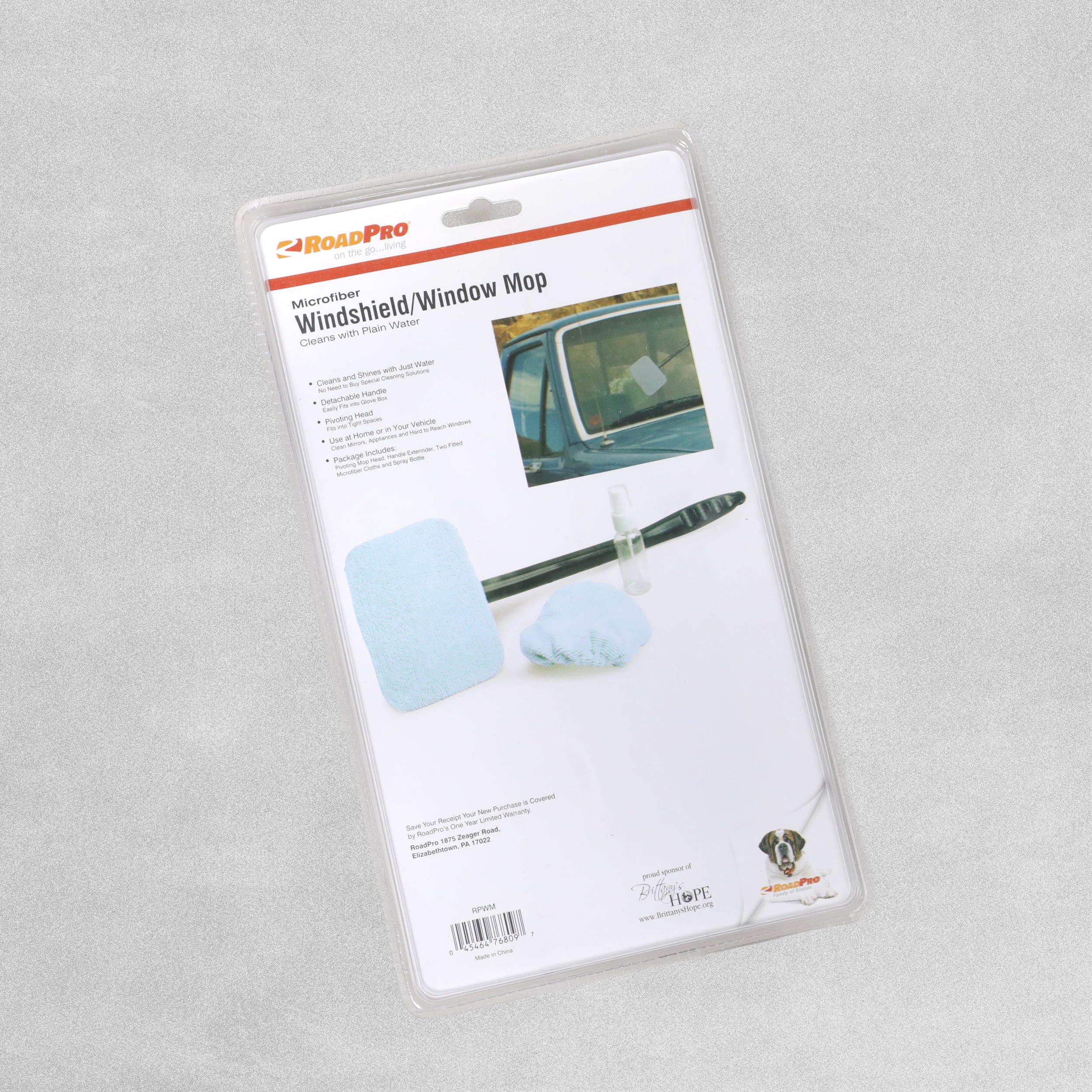 RoadPro Microfibre Windshield/Window Mop