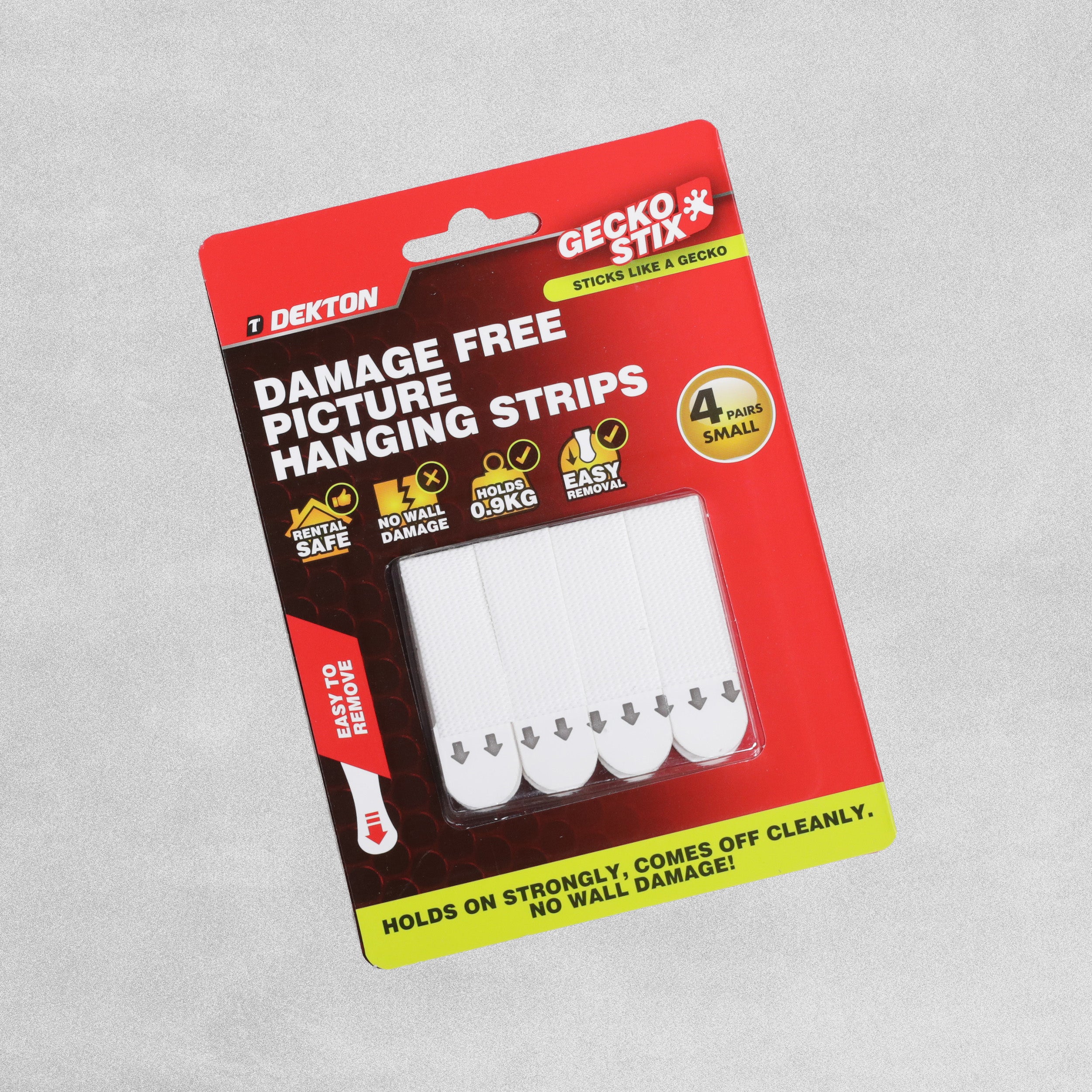 Dekton Geckostix Damage Free Picture Hanging Strips - Various sizes