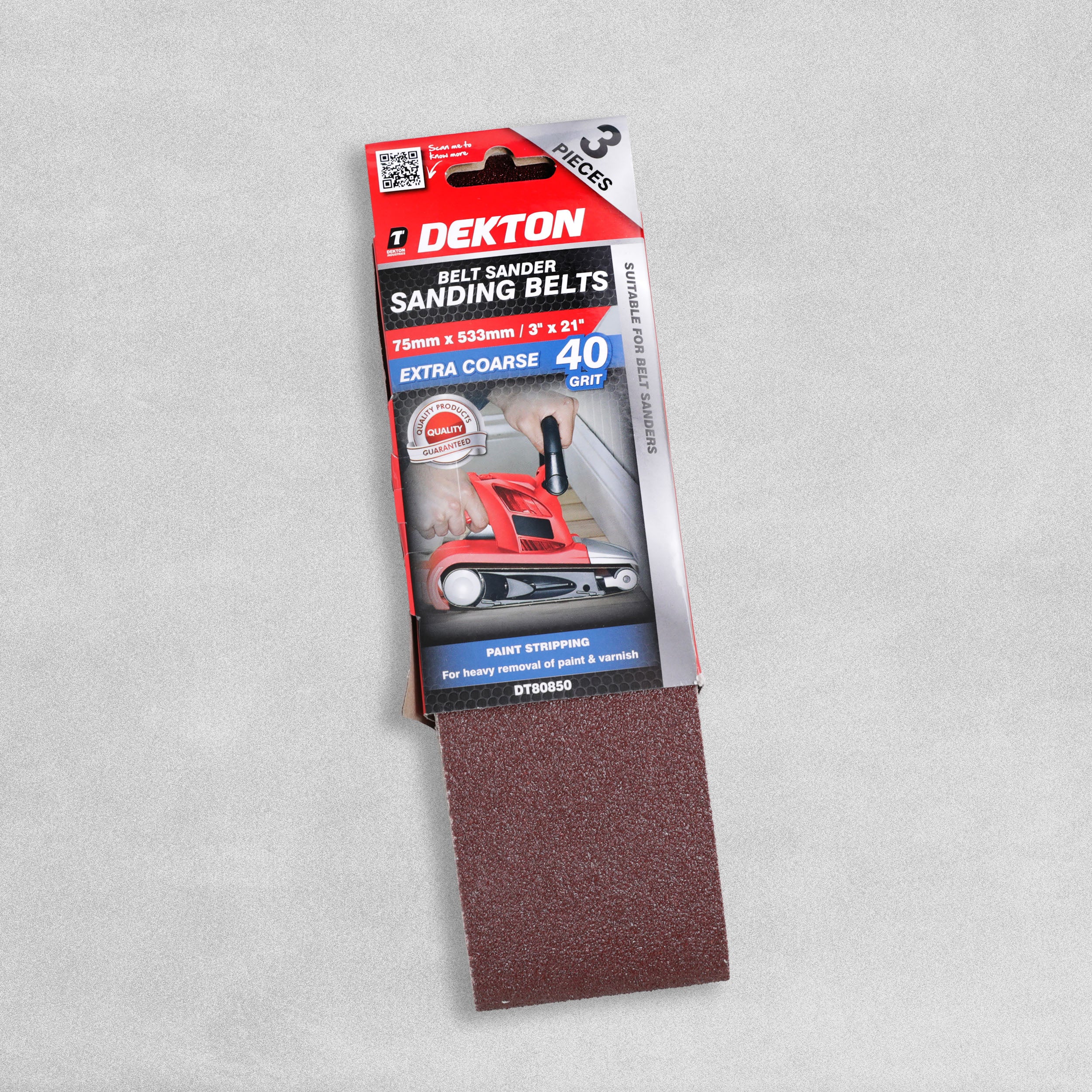 Dekton Sanding Belts 40Grit 75x533mm