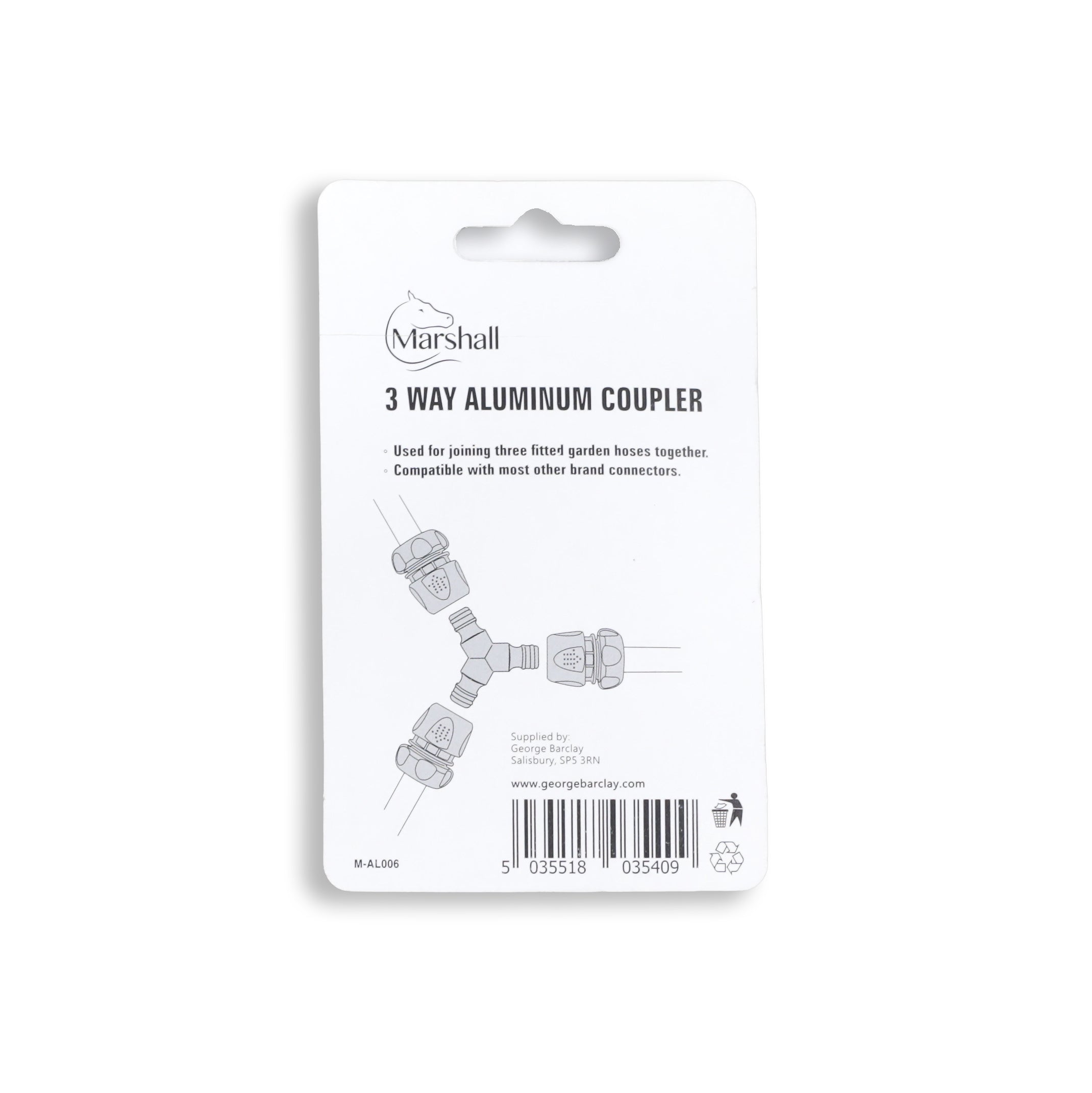 Marshall 3 Way Aluminium Coupler