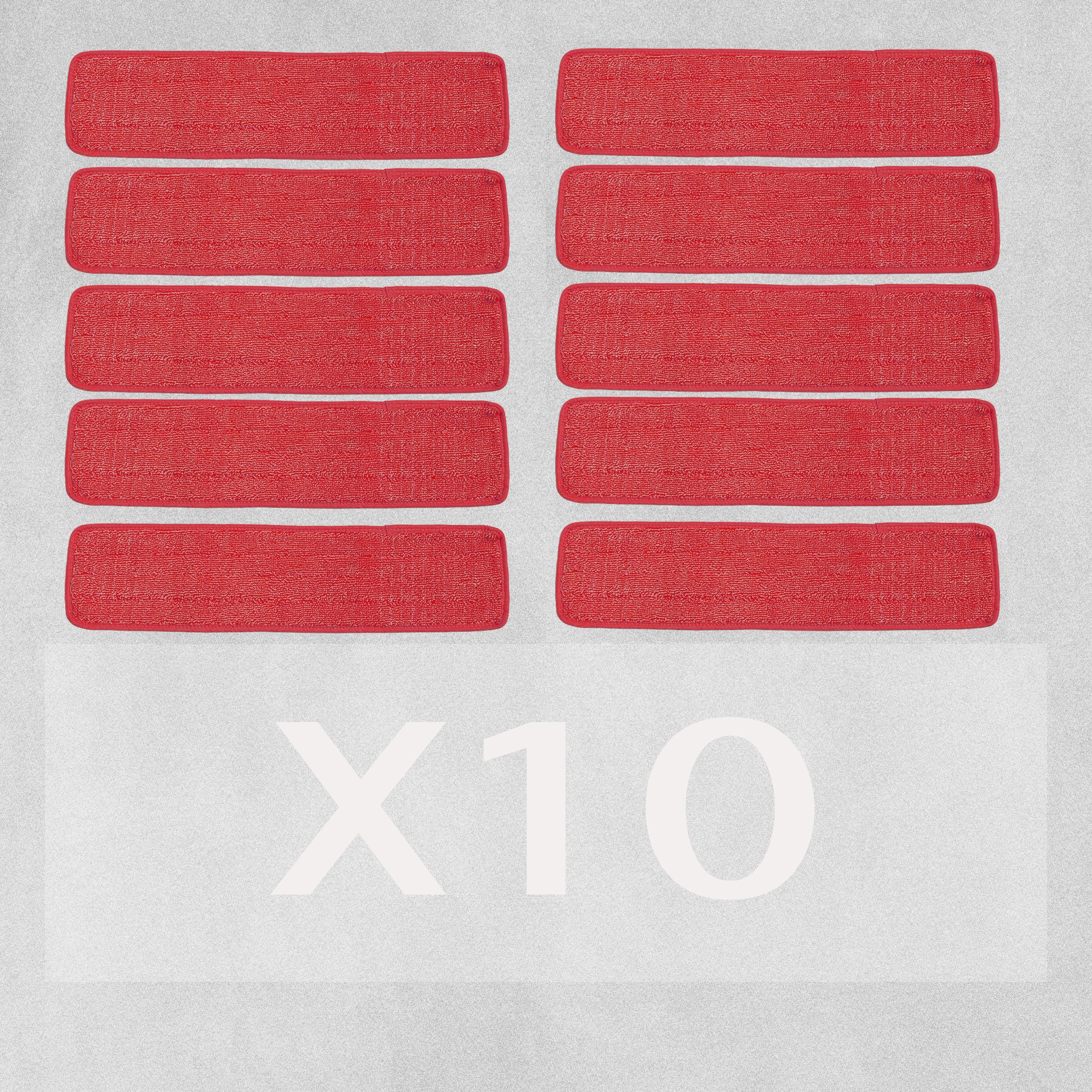 Microfibre Flat Mop Heads - Various Colours Available - 10pcs