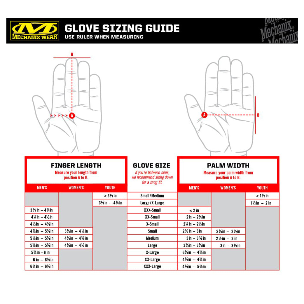 Mechanix Wear Hi-Viz Original Multipurpose Gloves Fluorescent Orange various sizes