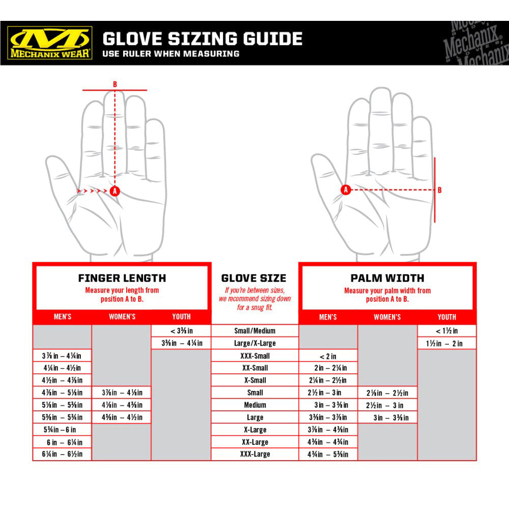Mechanix Wear M-Pact 2 Black  Work Gloves various sizes