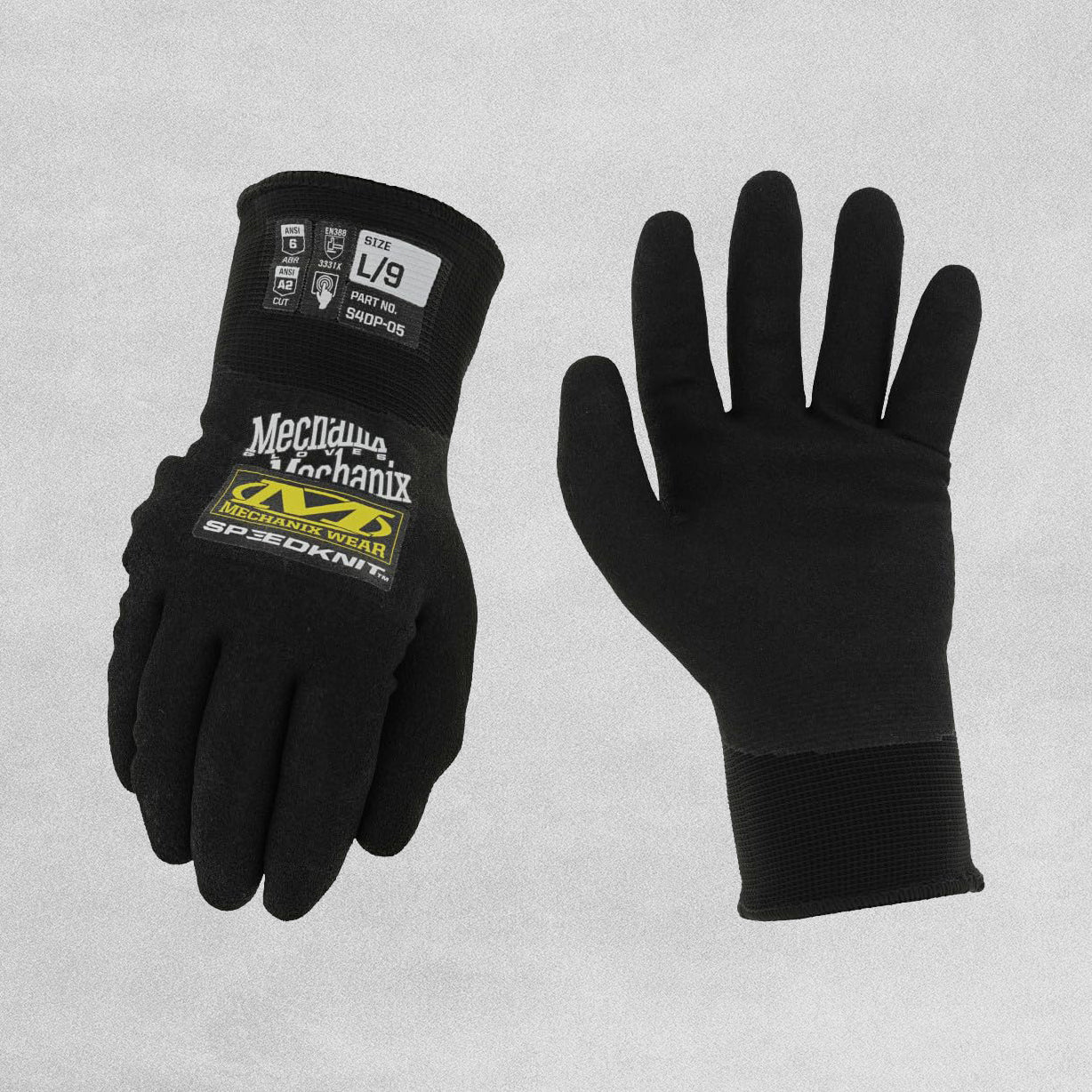 Mechanix Wear SpeedKnit General Purpose Black  Work Gloves
