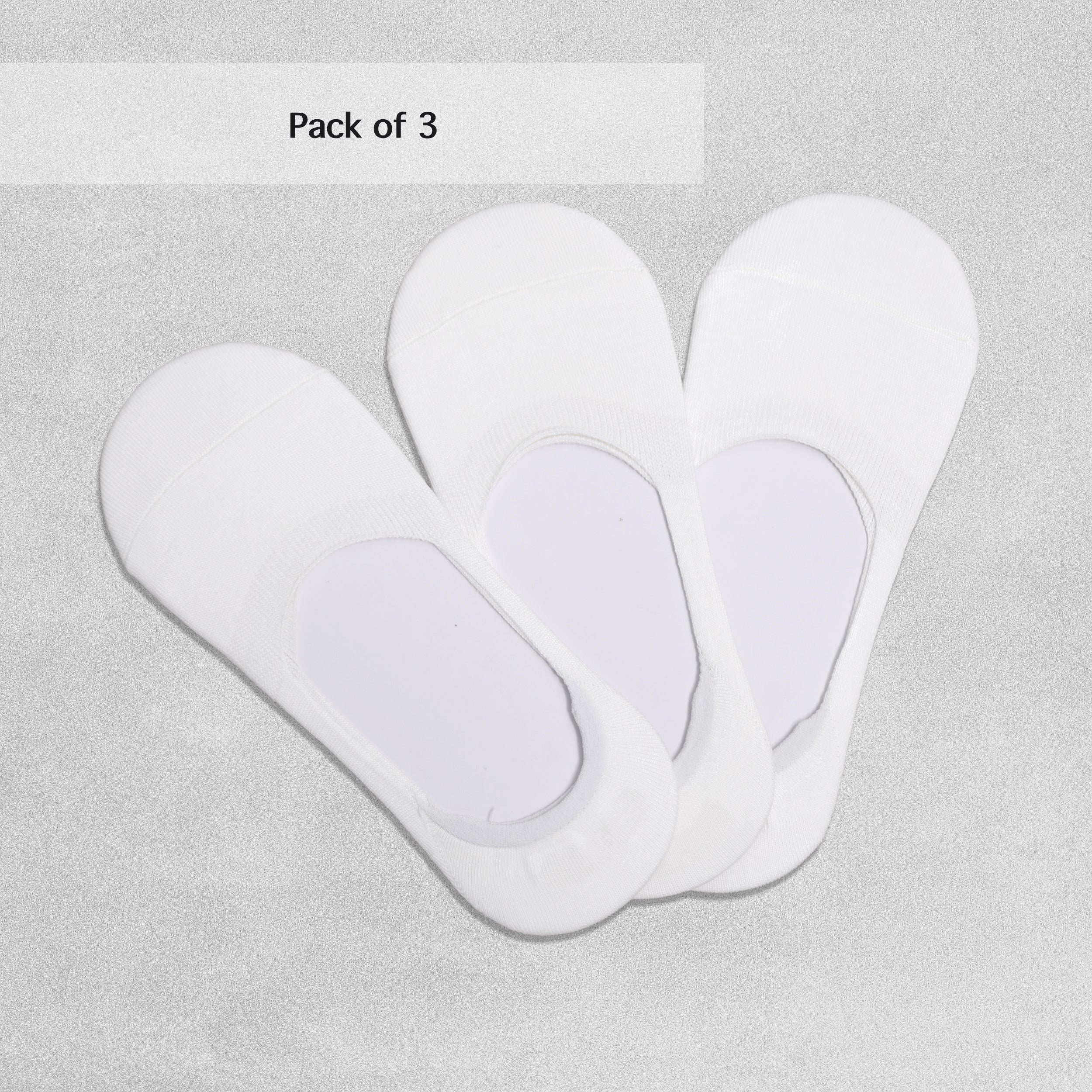 No Show Trainer Socks Black 3 pairs