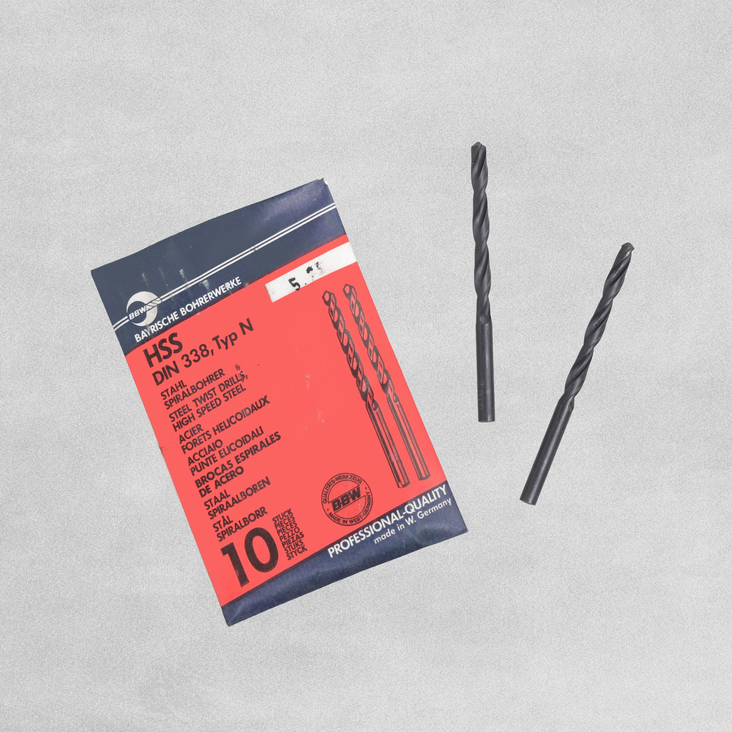 BBW Bayrische Bohrerwerke HSS Steel Twist Drill Bits - 10pcs