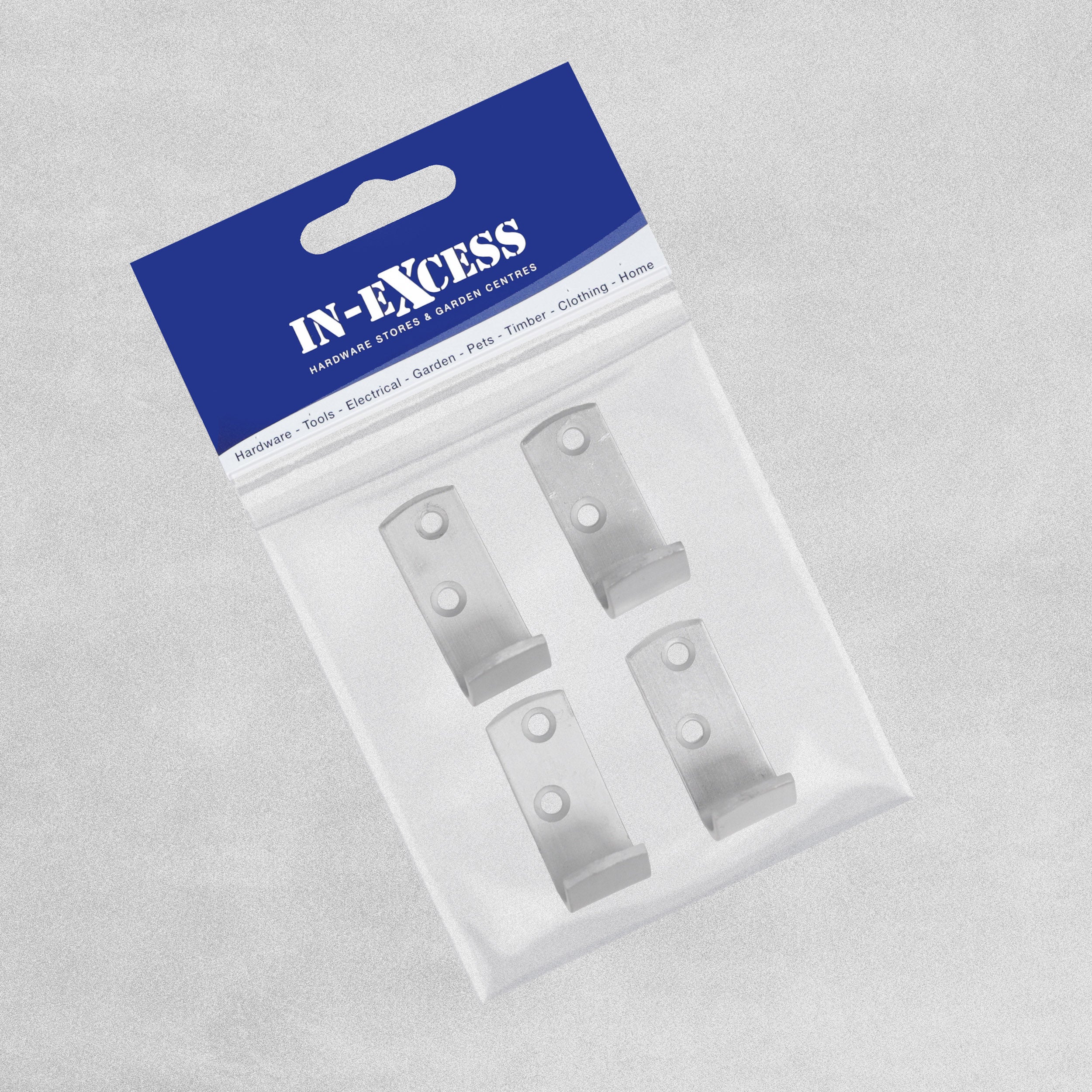 Satin Finish Coat Hooks Set of 4