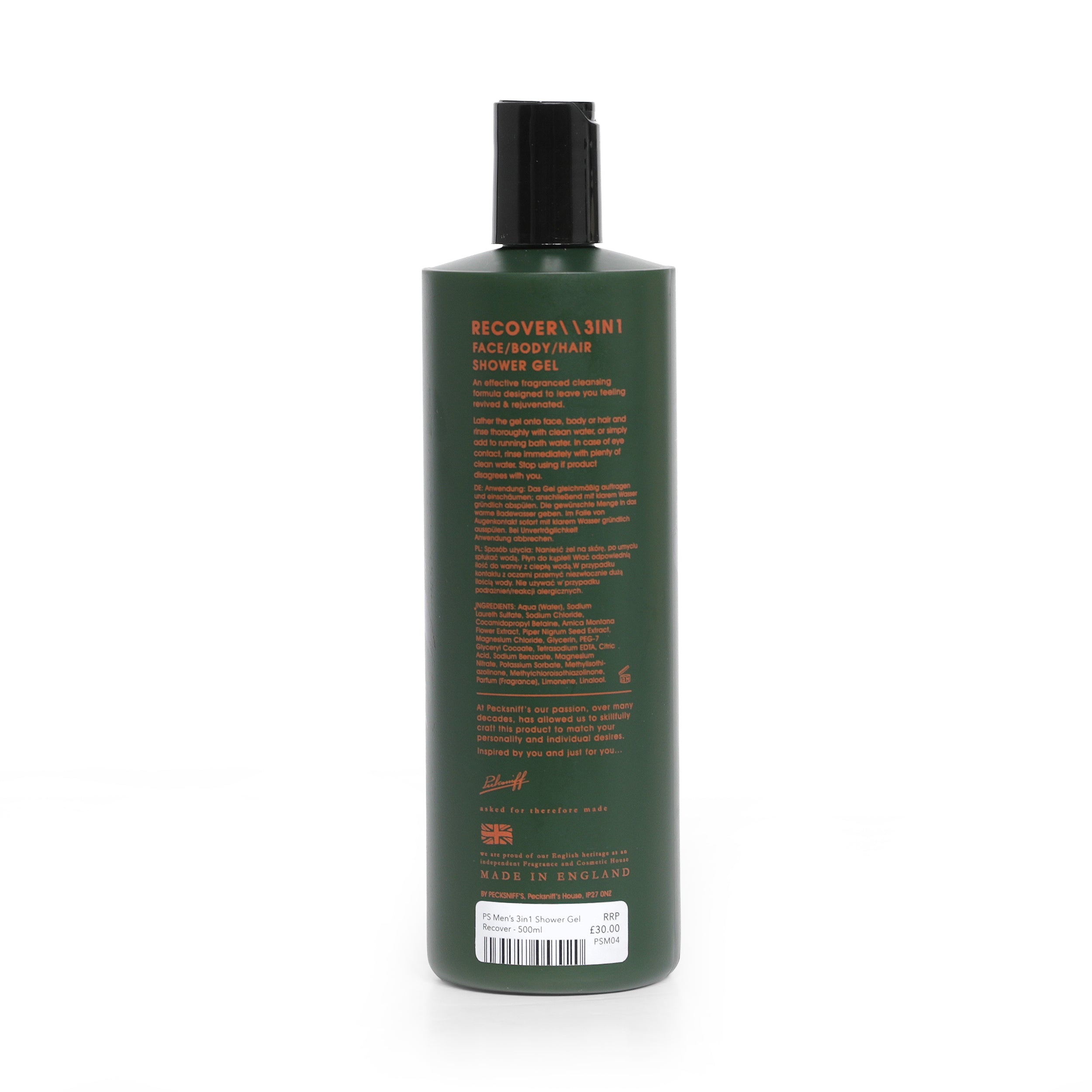 Pecksniff's 3-in-1 Face, Body, Hair Shower Gel - Various Scents Available - 500ml
