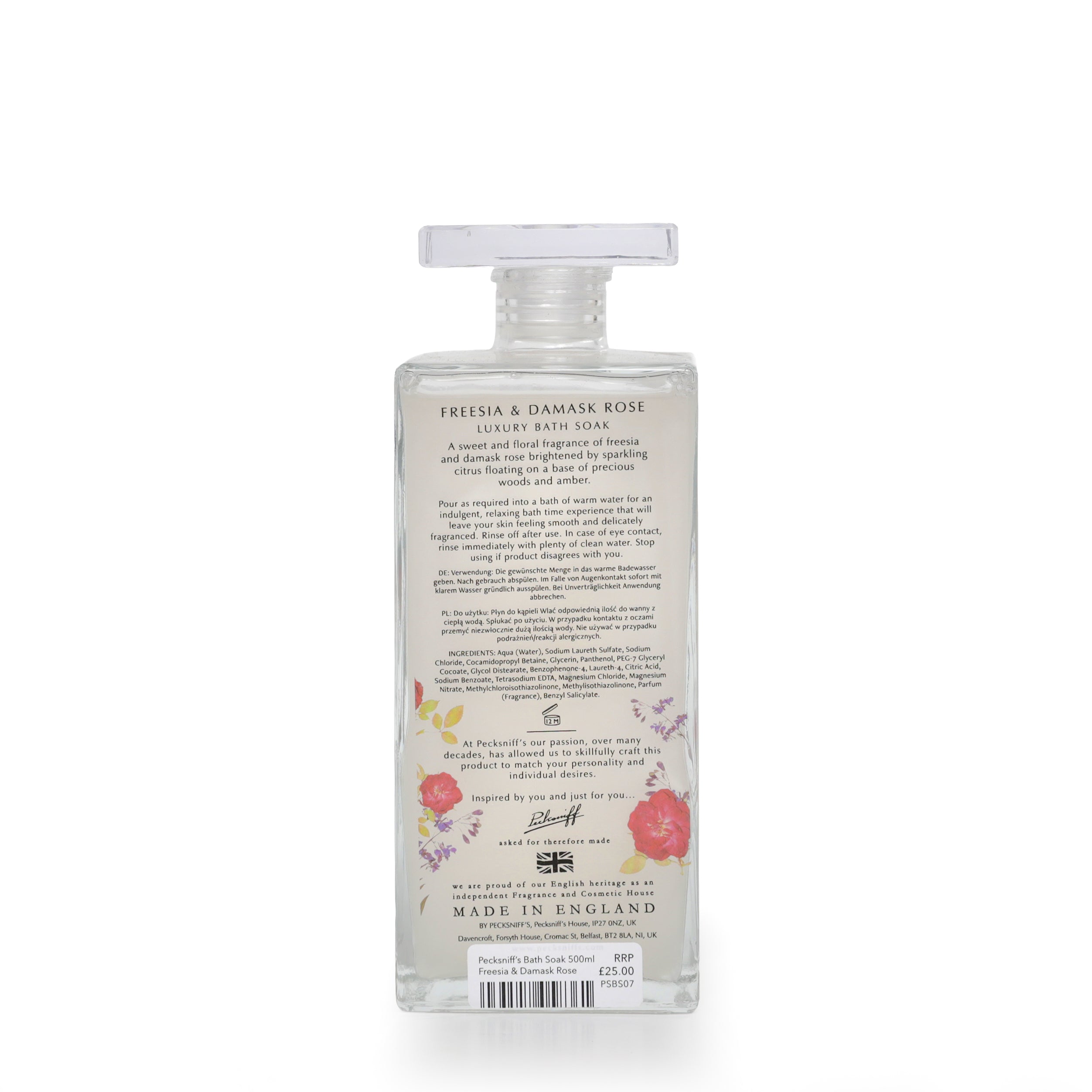 Pecksniff's Luxury Scented Bath Soak - 500ml - Various Scents Available