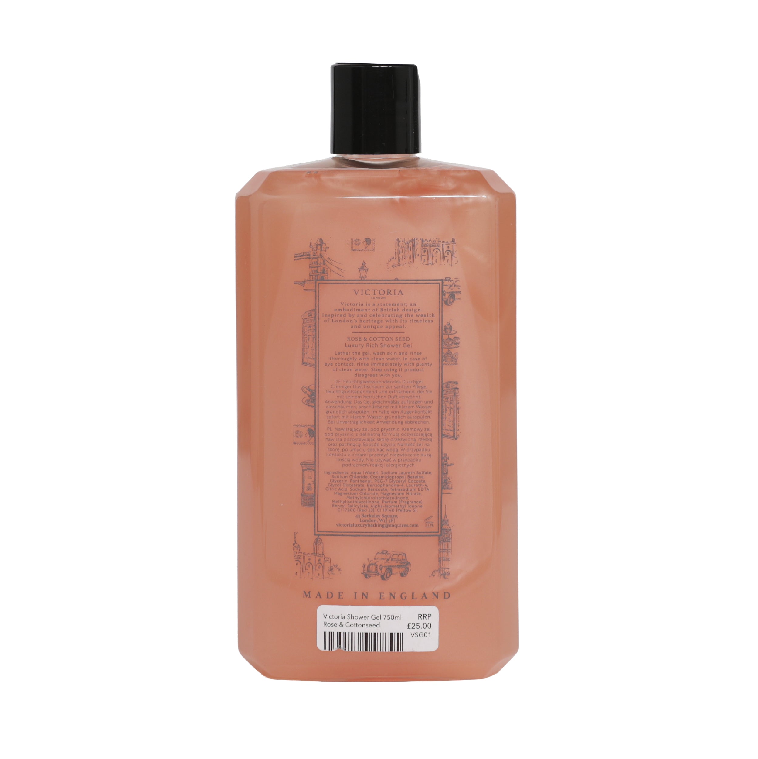Victoria Luxury Rich Shower Gel - 750ml - Various Scents Available