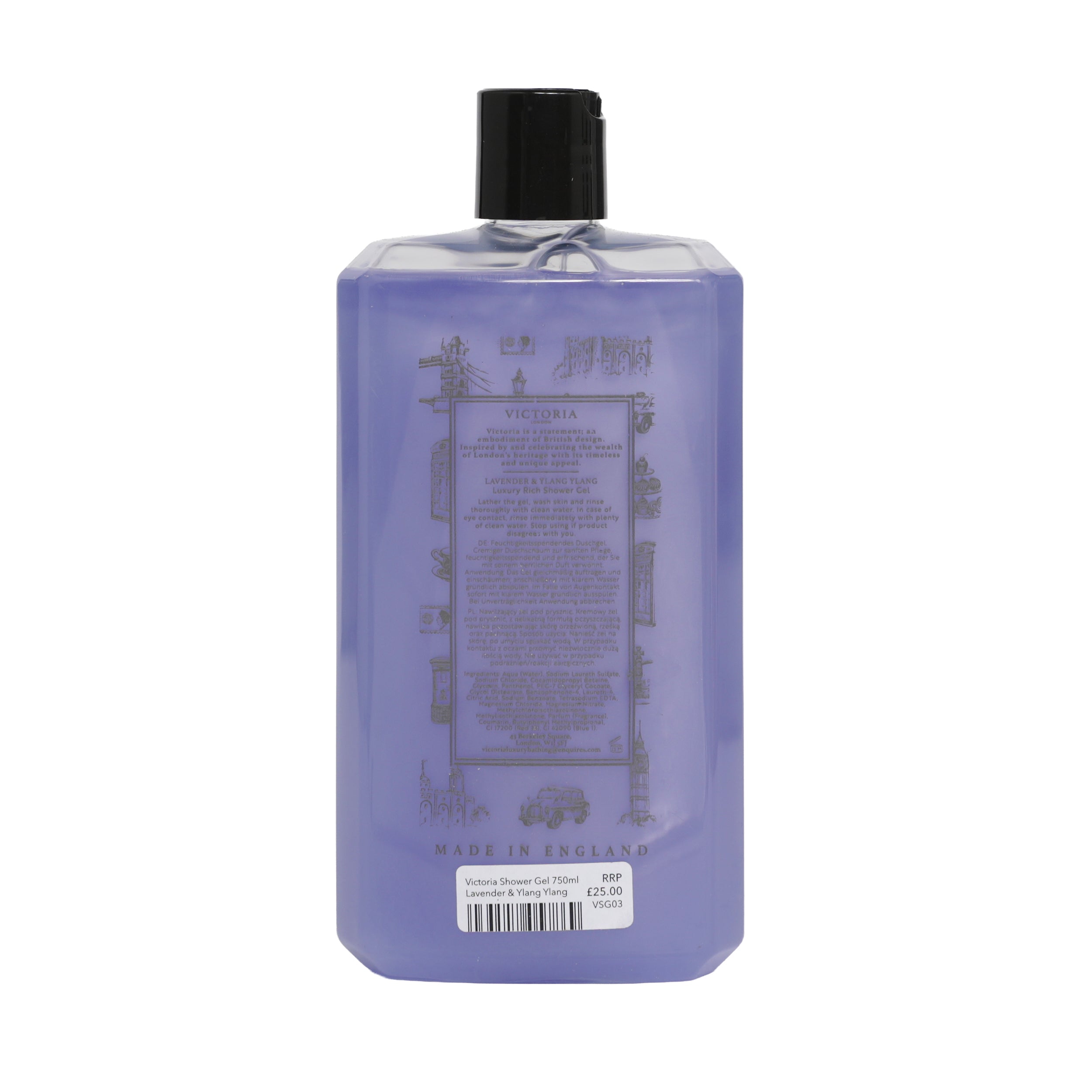 Victoria Luxury Rich Shower Gel - 750ml - Various Scents Available