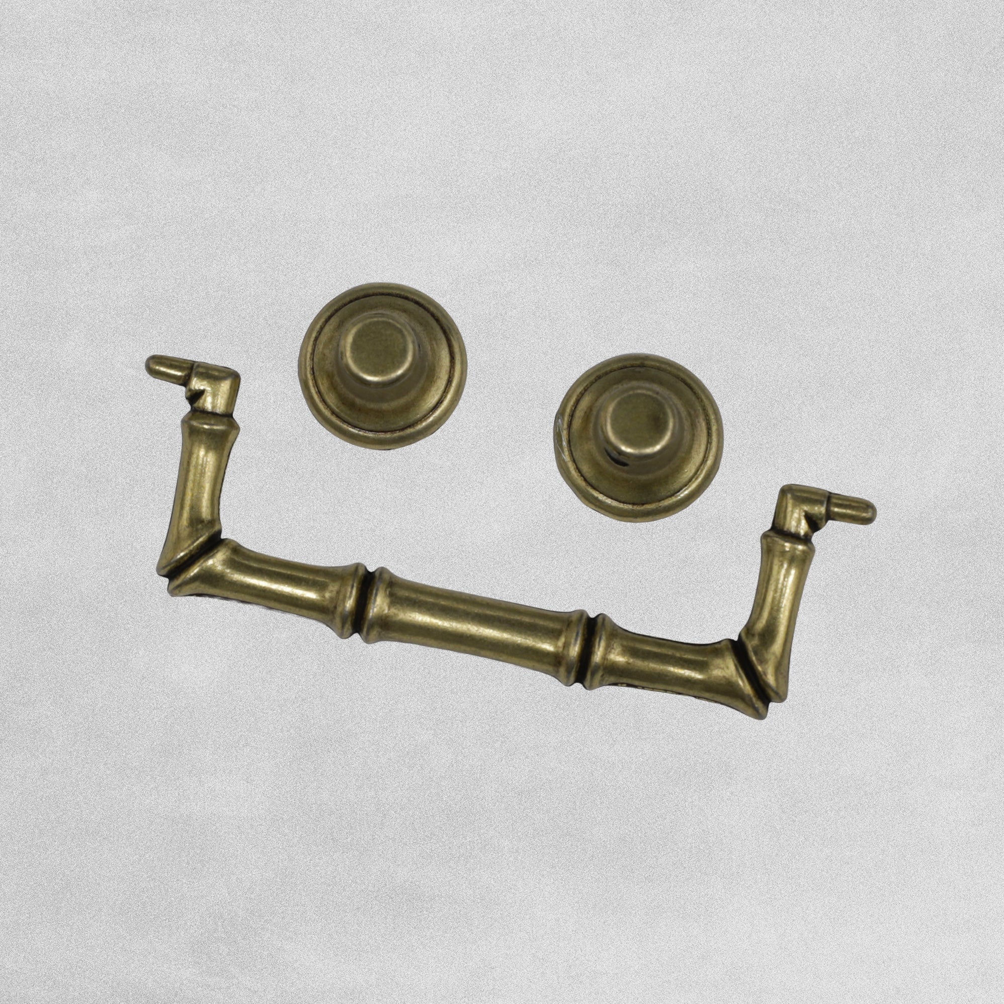 Vintage Style Brass Finish Drawer Pulls 4 pack