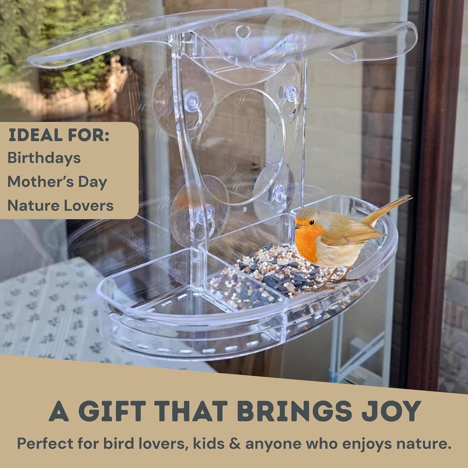 Coselena Window Bird Feeder