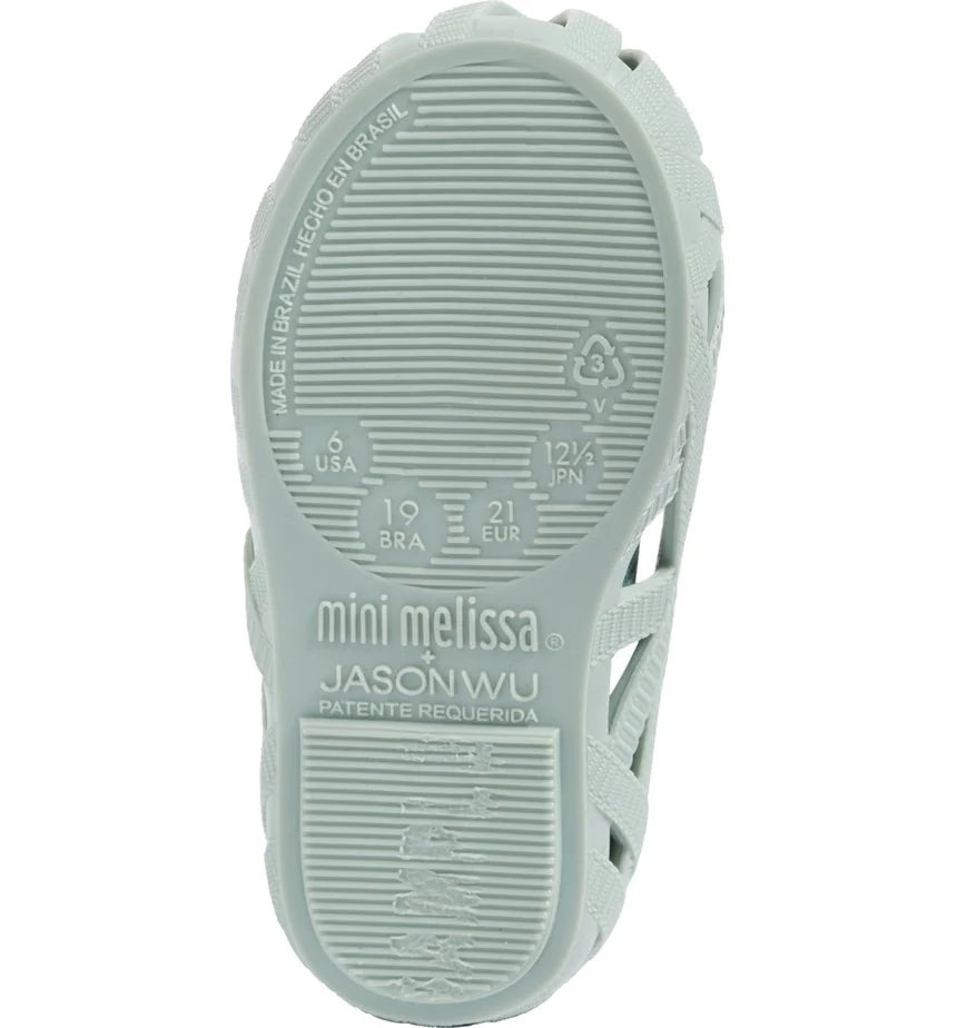 Mini Melissa + Jason Wu rubber summer shoes - Mint colour