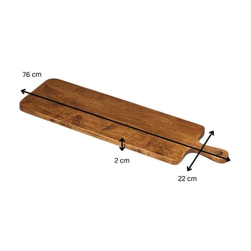 Tala Giant Lacquered Hevea Presentation / Display Paddle Board L760x W220xH20mm