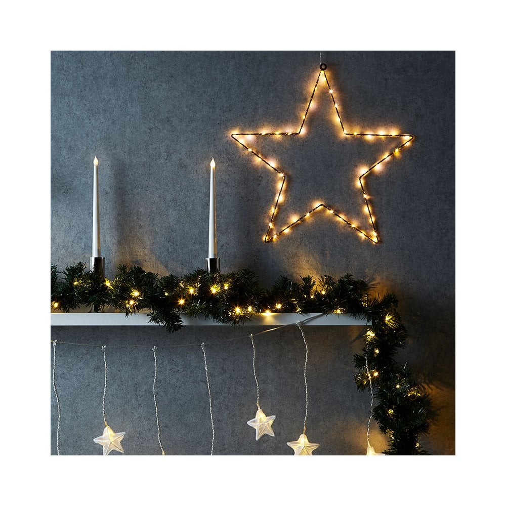Konstsmide Coloured Metal Star with LED Lights