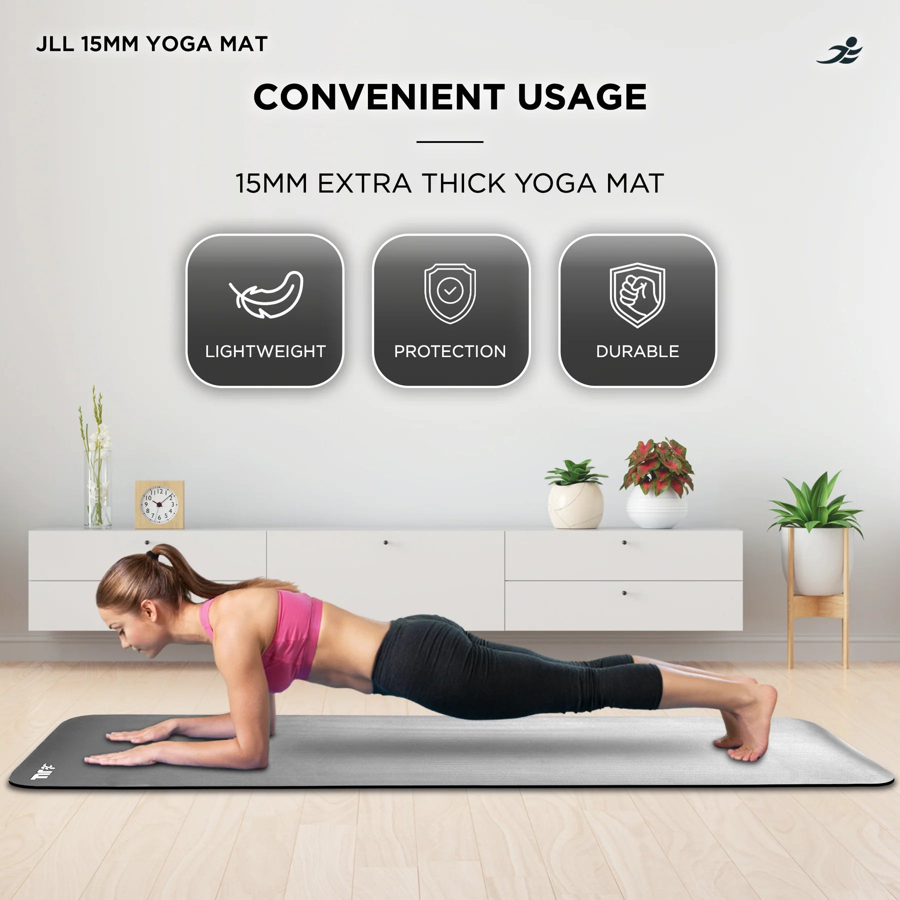 Yoga Exercise Mats  - 15mm (Extra-Thick)