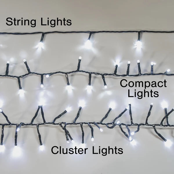 1320 Ultrabrite Indoor / Outdoor Multifunction Low Voltage LED String CLUSTER Lights - mains powered