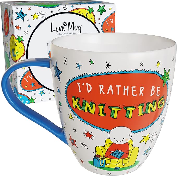 Love Mug®: I'd Rather Be Knitting Mug