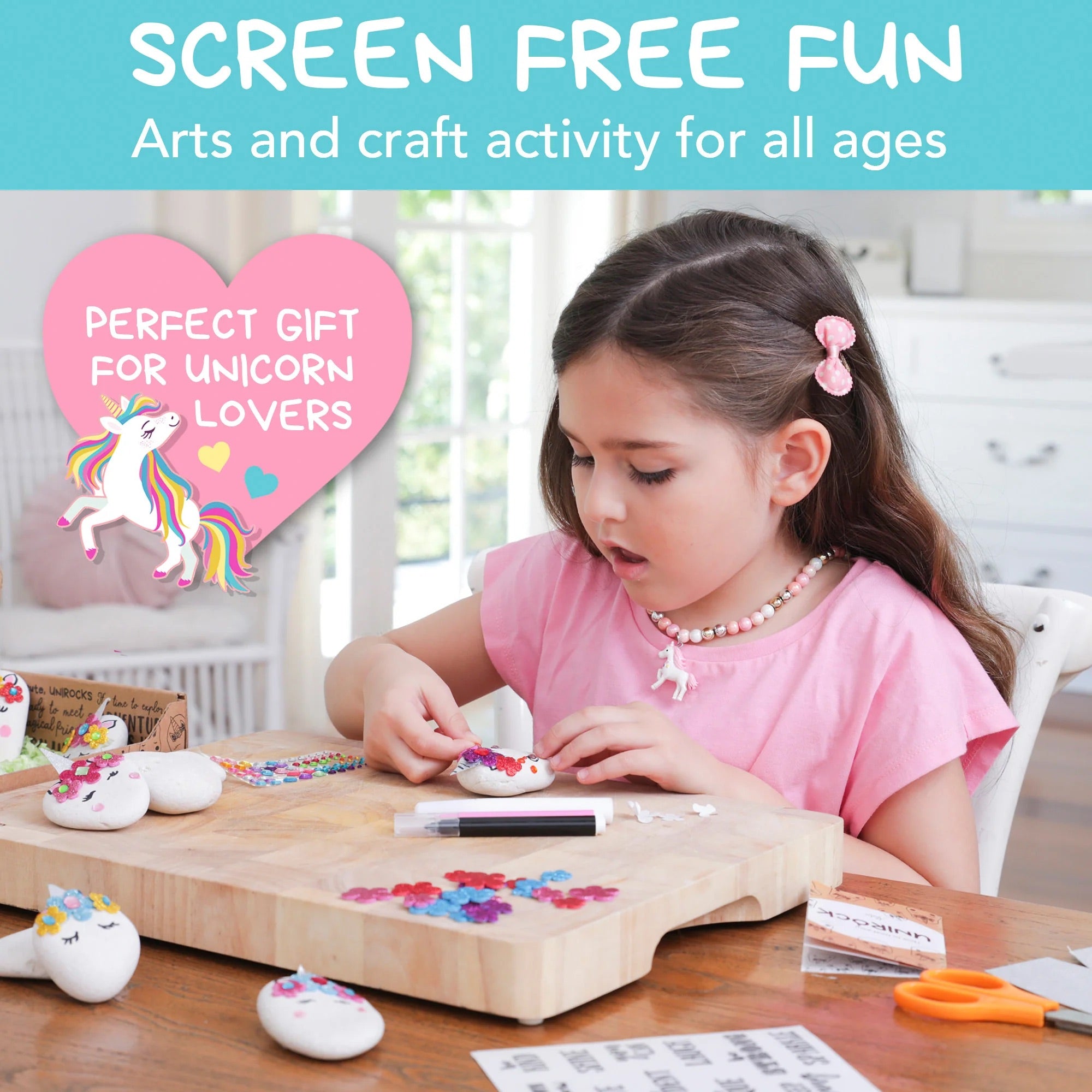 Amitie Lane DIY Unicorn Rock Decorating Kit