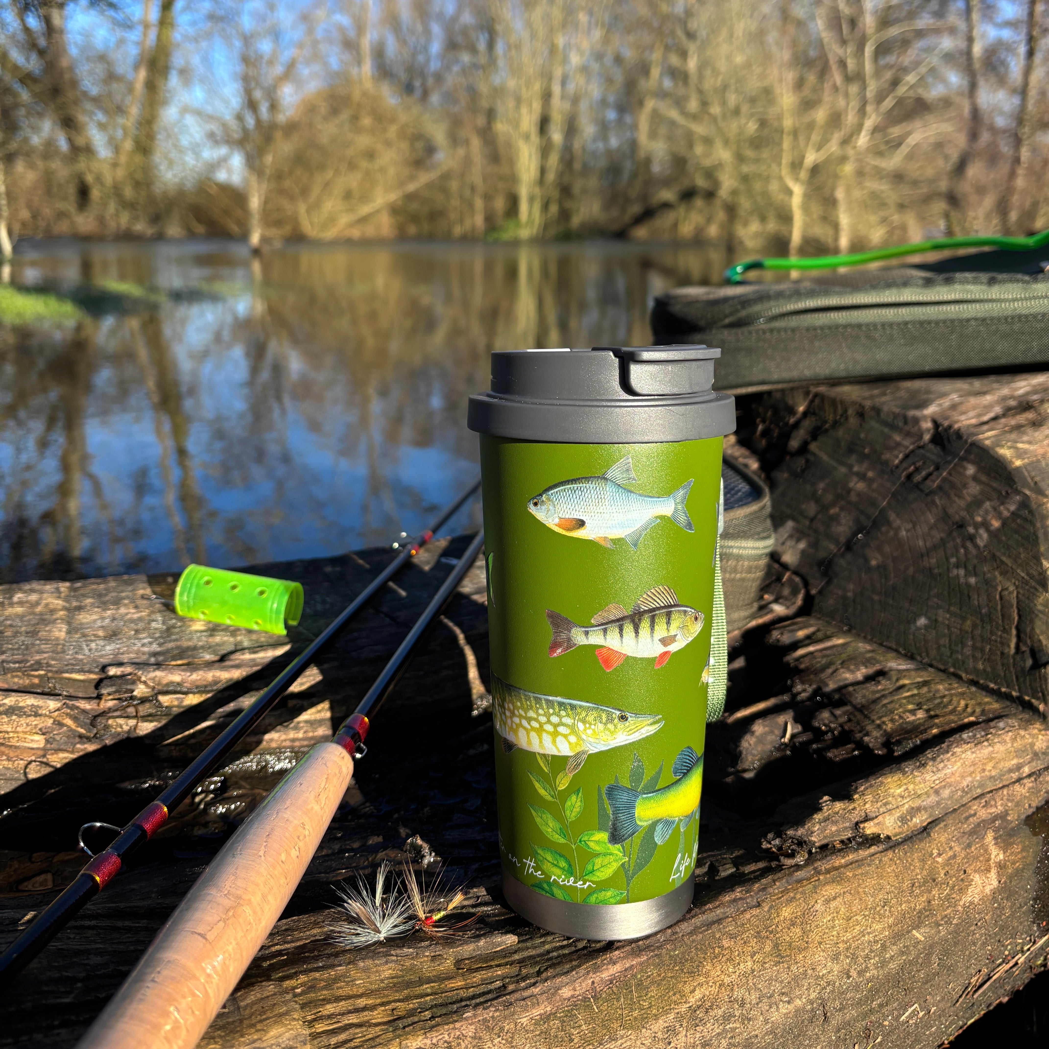 Luma Wilderness Insulated Tumbler 500ml - Fishing