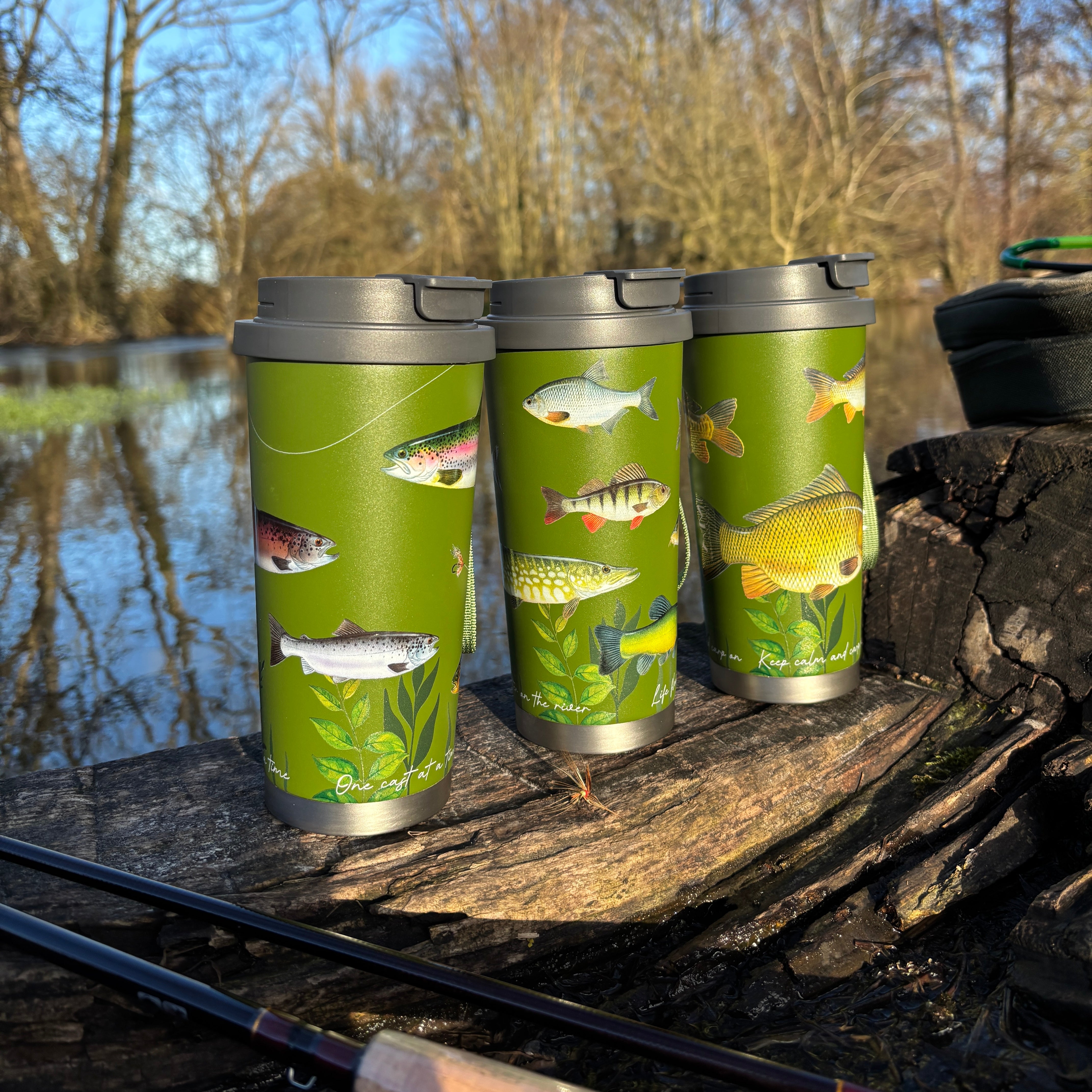 Luma Wilderness Insulated Tumbler 500ml - Fishing