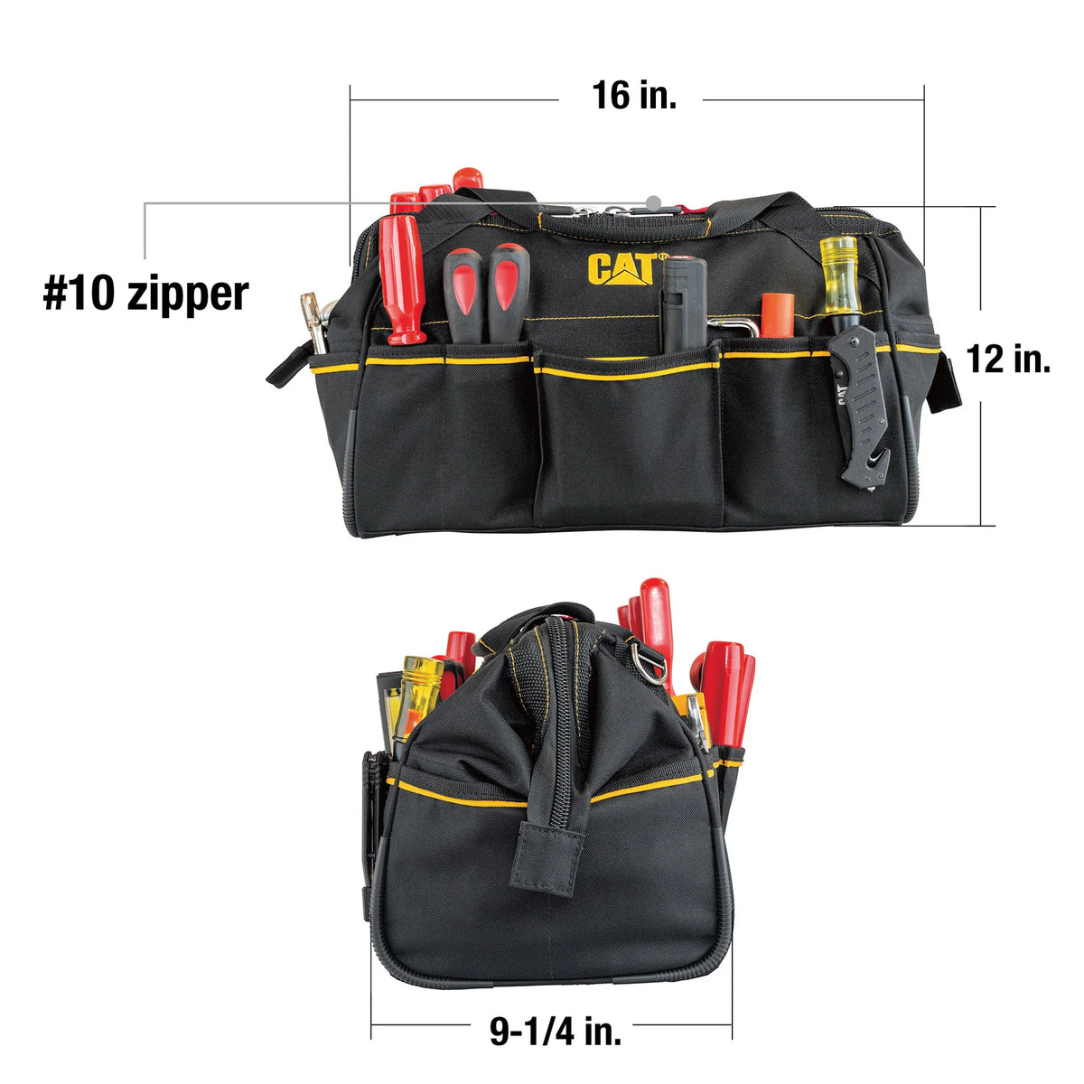 Caterpillar - 16" Tech Wide Mouth Tool Bag