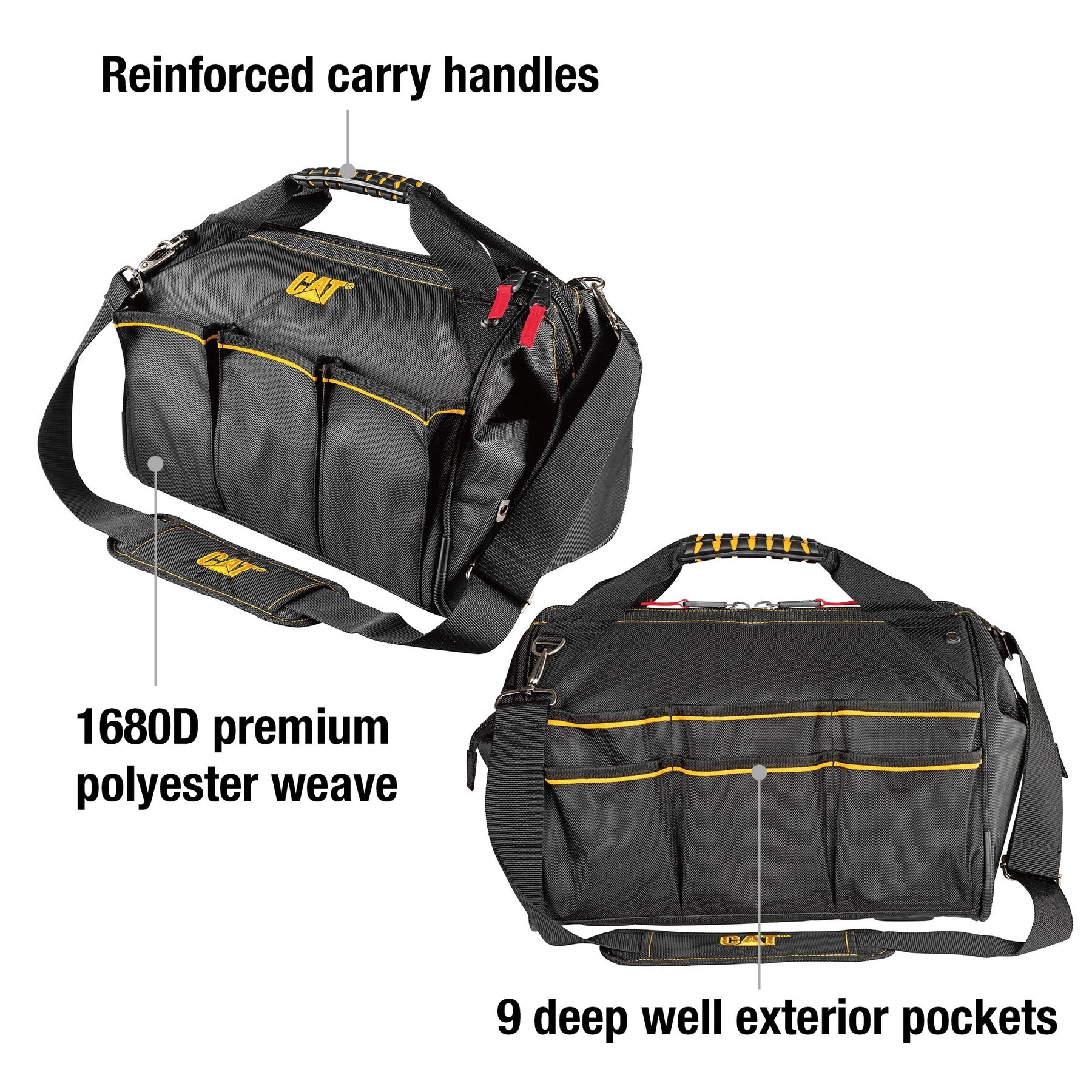Caterpillar - 16" Pro Wide Mouth Tool Bag
