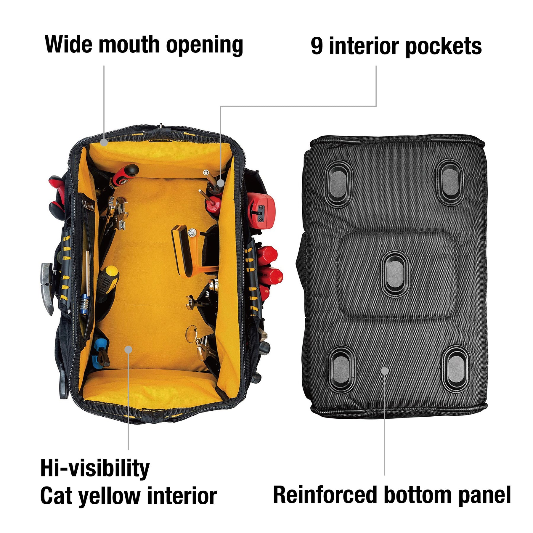 Caterpillar - 16" Pro Wide Mouth Tool Bag