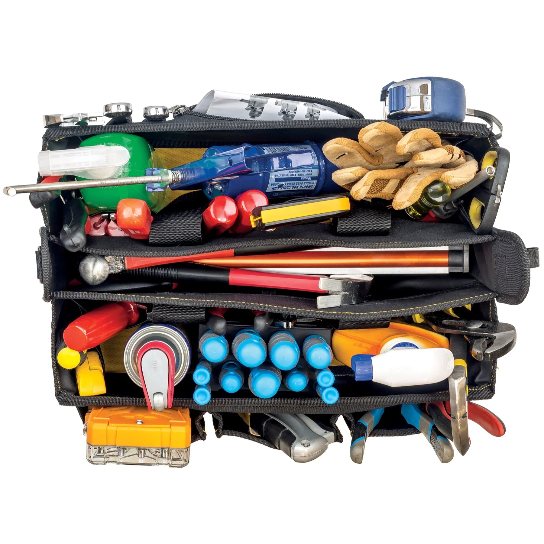 Caterpillar - 17" Tech Tool Tote Bag with Storage Cases