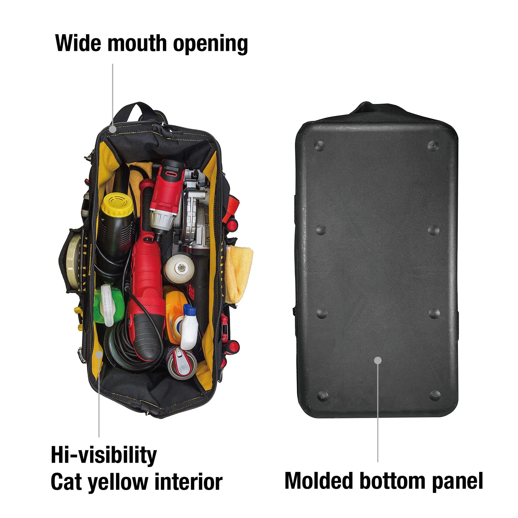 Caterpillar - 20" Tech Wide Mouth Tool Bag