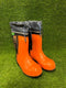 De-Branded Steel Toe Cap Chainsaw Class 1 Wellington Boots EU41 UK7.5 HKV2751