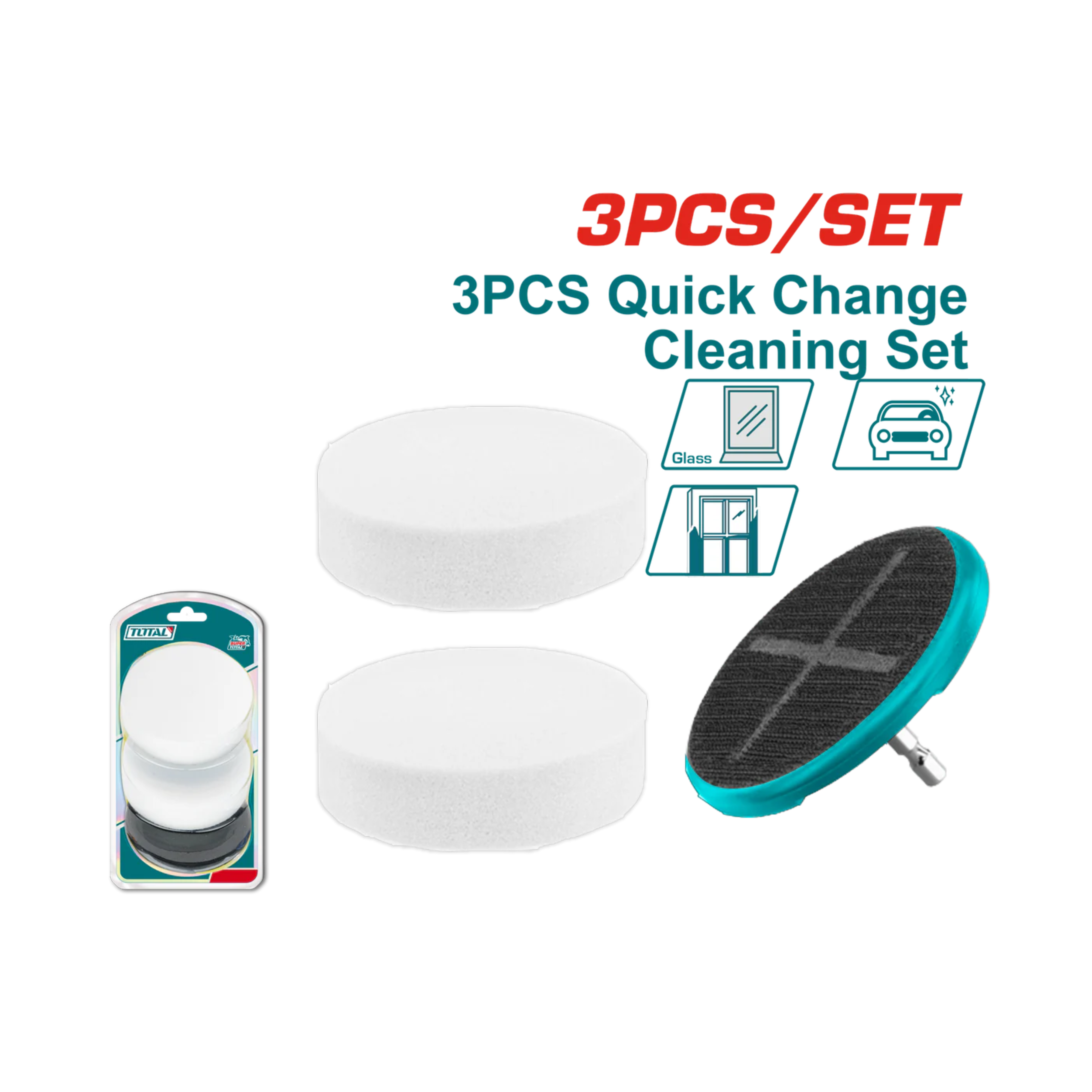 Total 3pc Soft Sponge Set - TAC35351