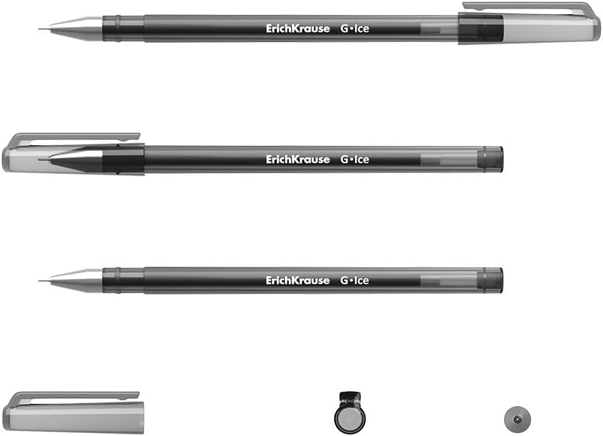 Erich Krause Gel Ice Pens 12pk Black