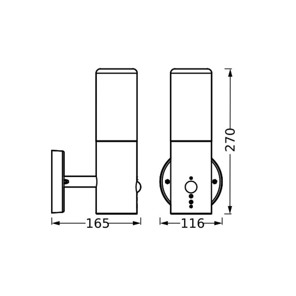 Ledvance Endura Classic Figo Cylinder Wall Sensor light 12w