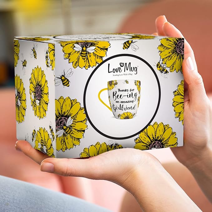 Love Mug®: Thanks For Bee-Ing An Amazing Girlfriend Mug