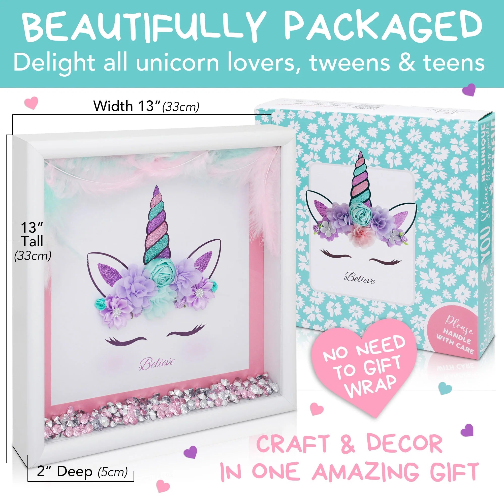 Amitie Lane DIY Unicorn Picture Craft Kit