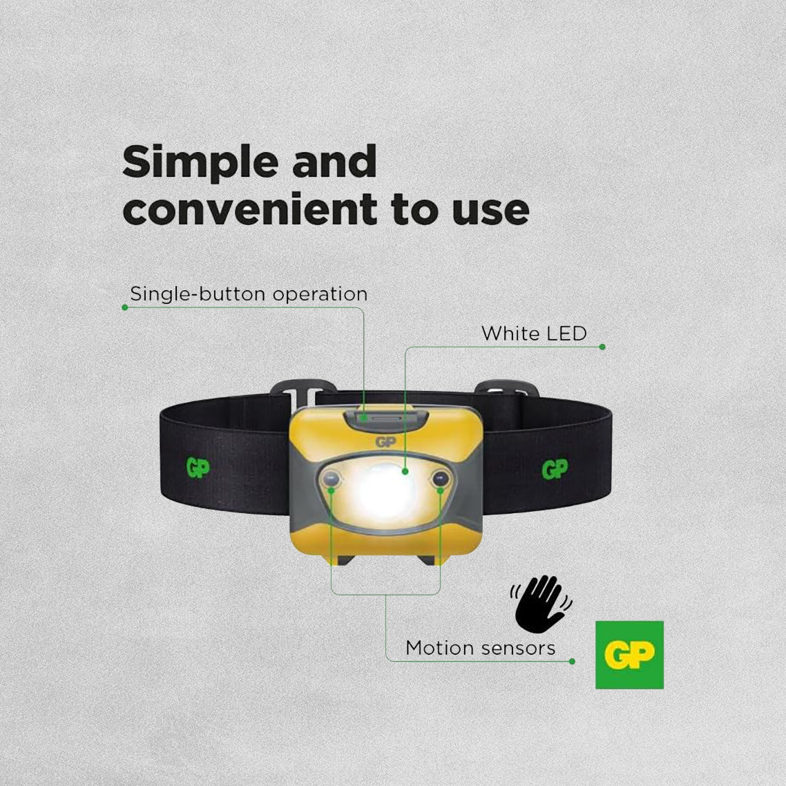 GP Discovery Headlamp - 300 lumens